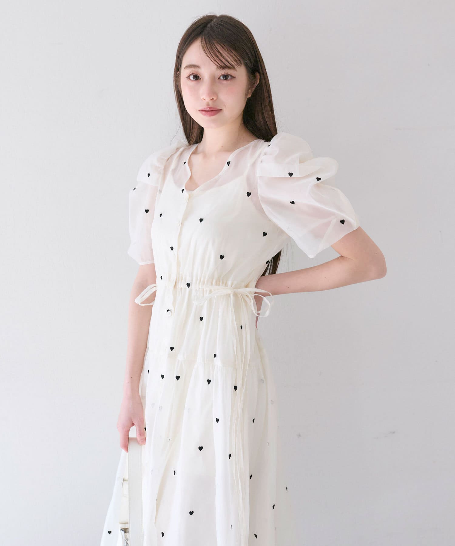 OLIVE des ワンピース ハート刺繍ワンピース : ZOZOTOWN Yahoo