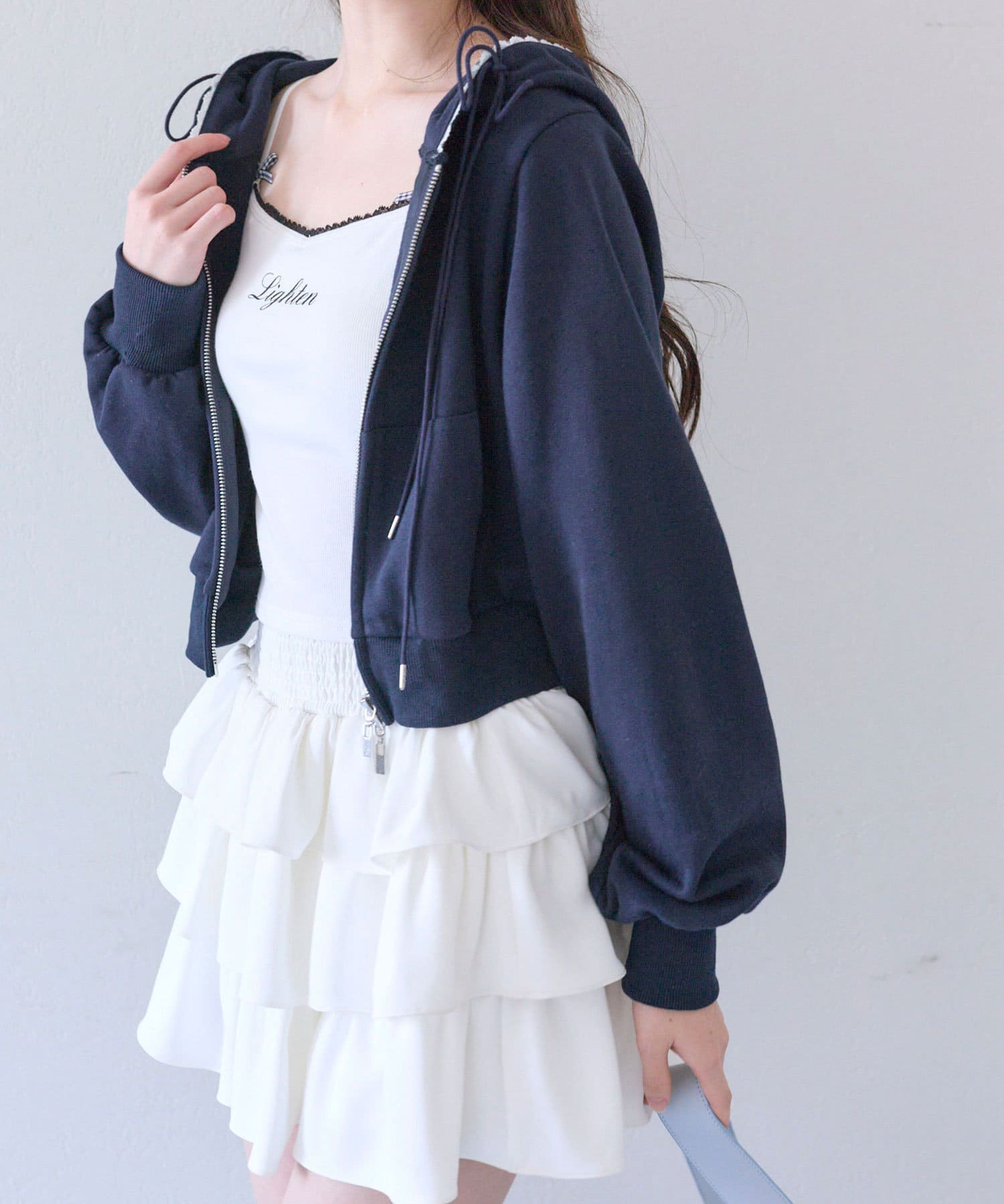 OLIVE des OLIVE(オリーブ デ オリーブ) フードリボンパーカー