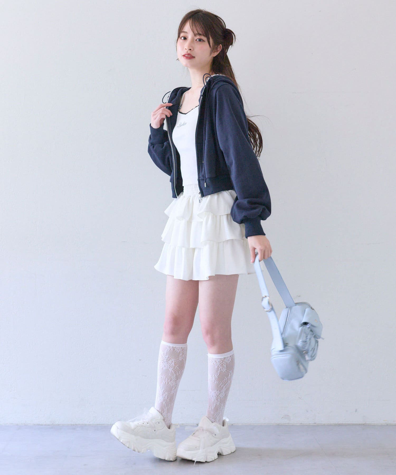 OLIVE des OLIVE(オリーブ デ オリーブ) フードリボンパーカー