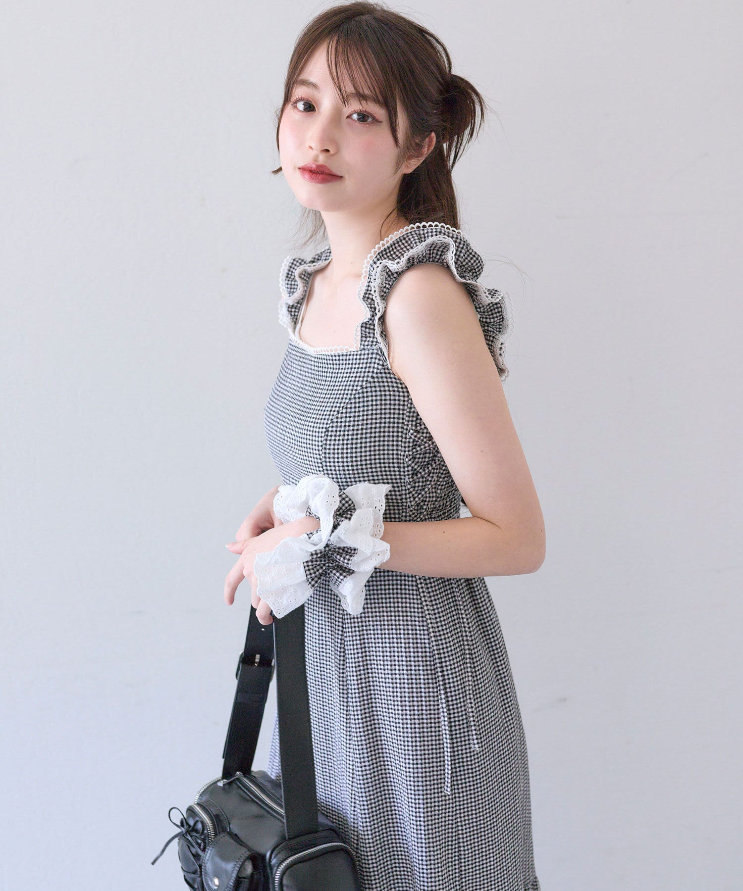 OLIVE des OLIVE(オリーブ デ オリーブ) サイドレースアップワンピース