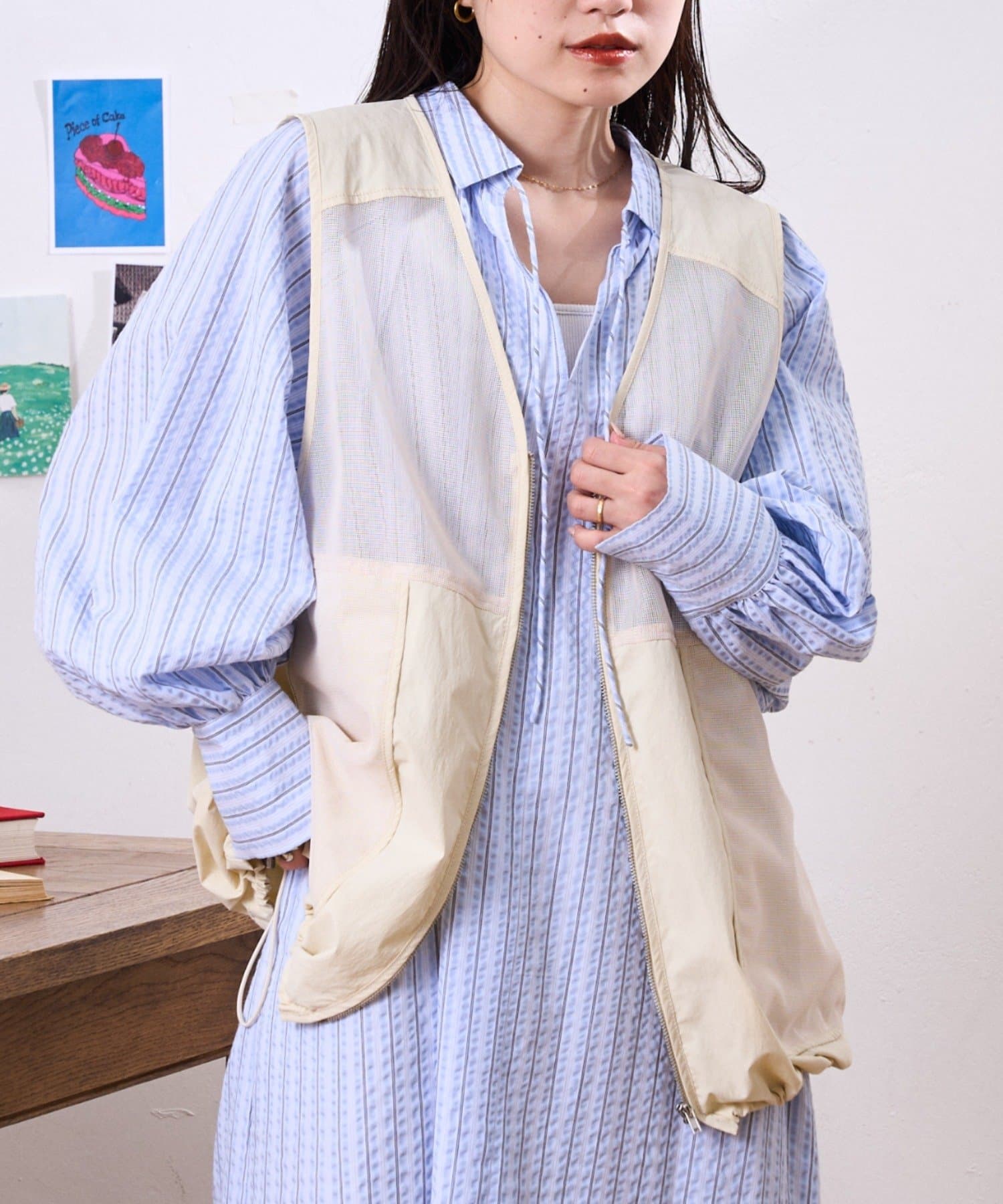 CIAOPANIC TYPY(チャオパニックティピー) 切替フィッシングベスト