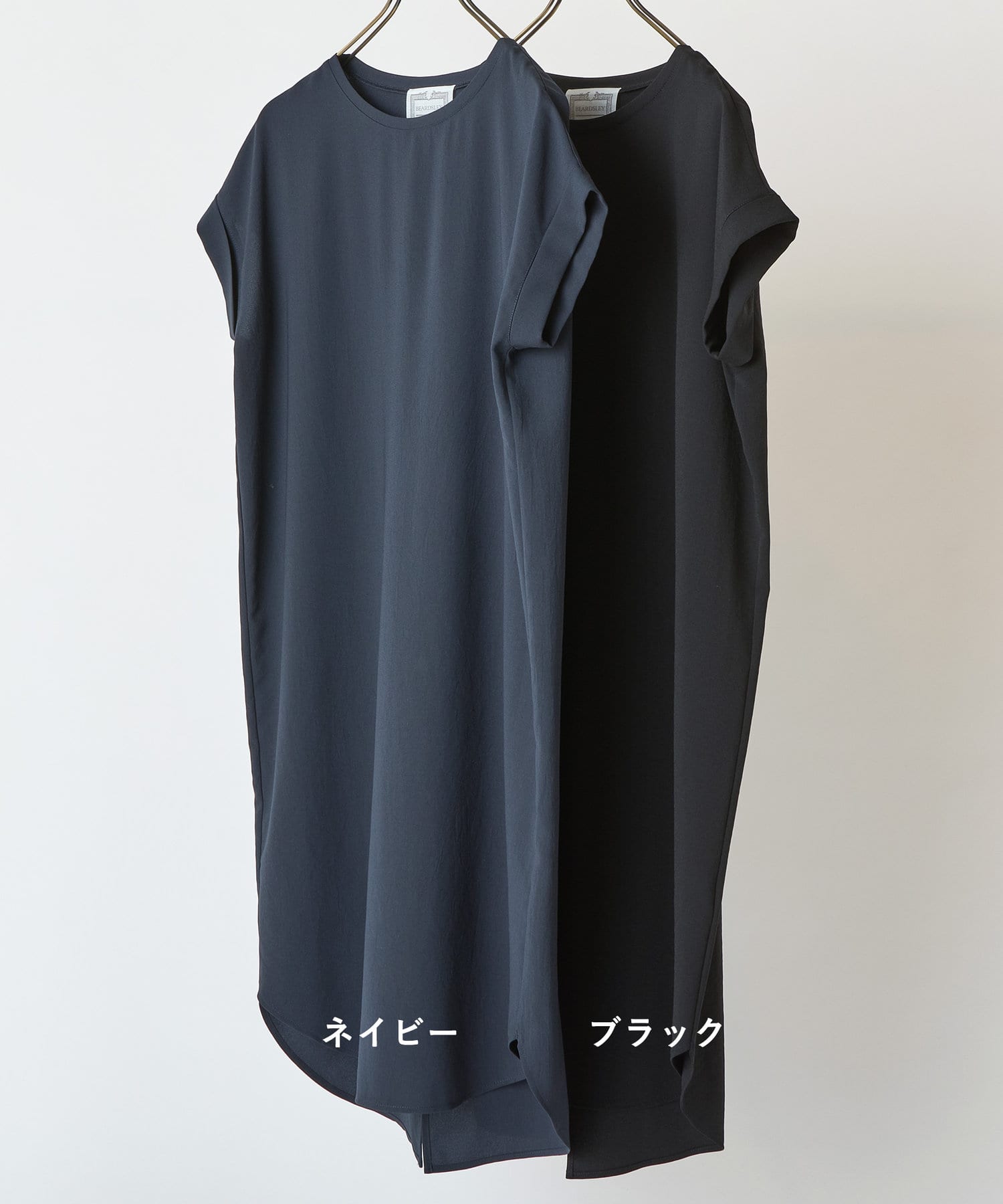 ビアズリー ストレッチジョーゼットフレンチワンピース　ネイビー　サイズ0 ストレッチジョーゼットフレンチワンピース | BEARDSLEY