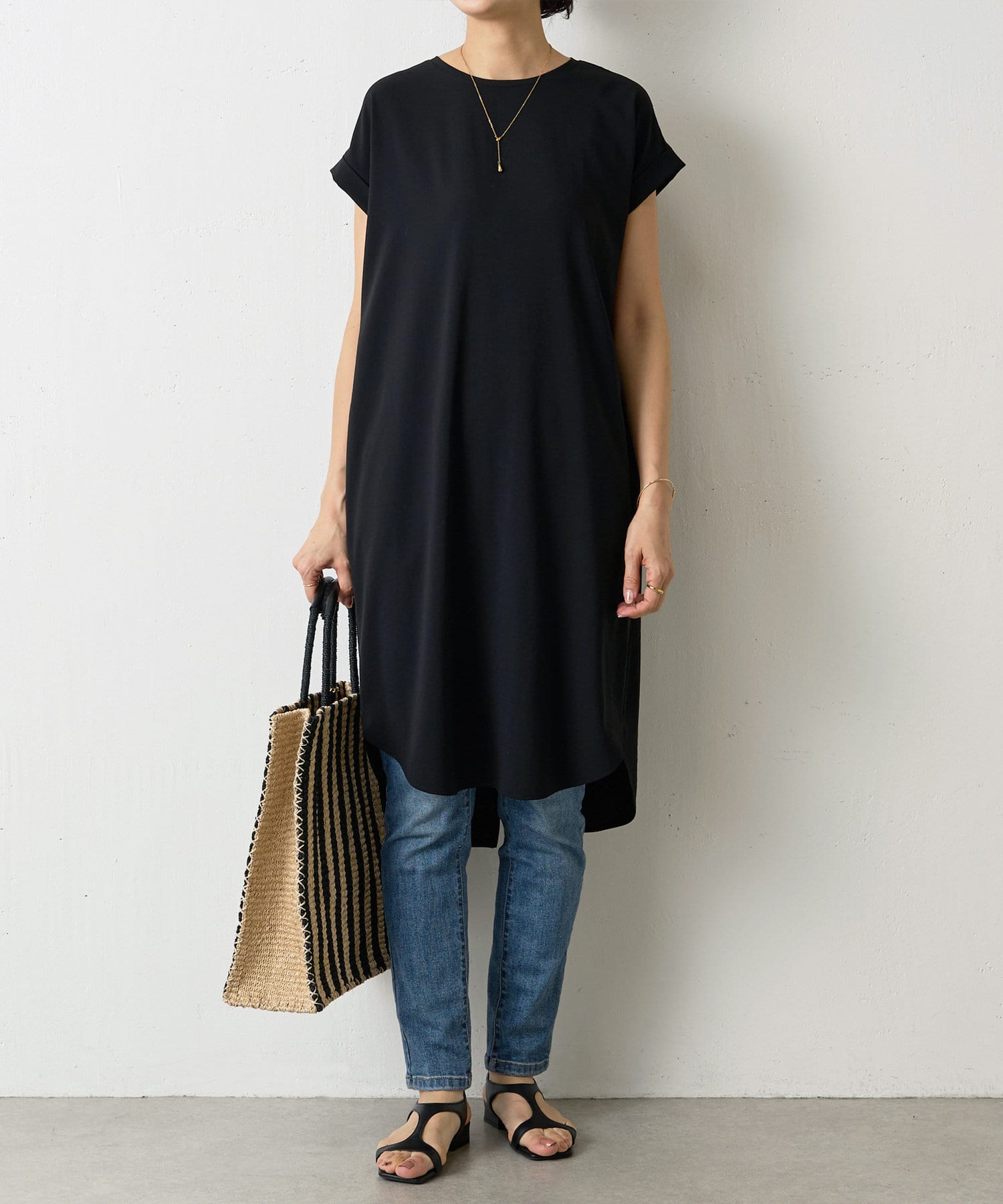 BEARDSLEY(ビアズリー) ストレッチジョーゼットフレンチワンピース