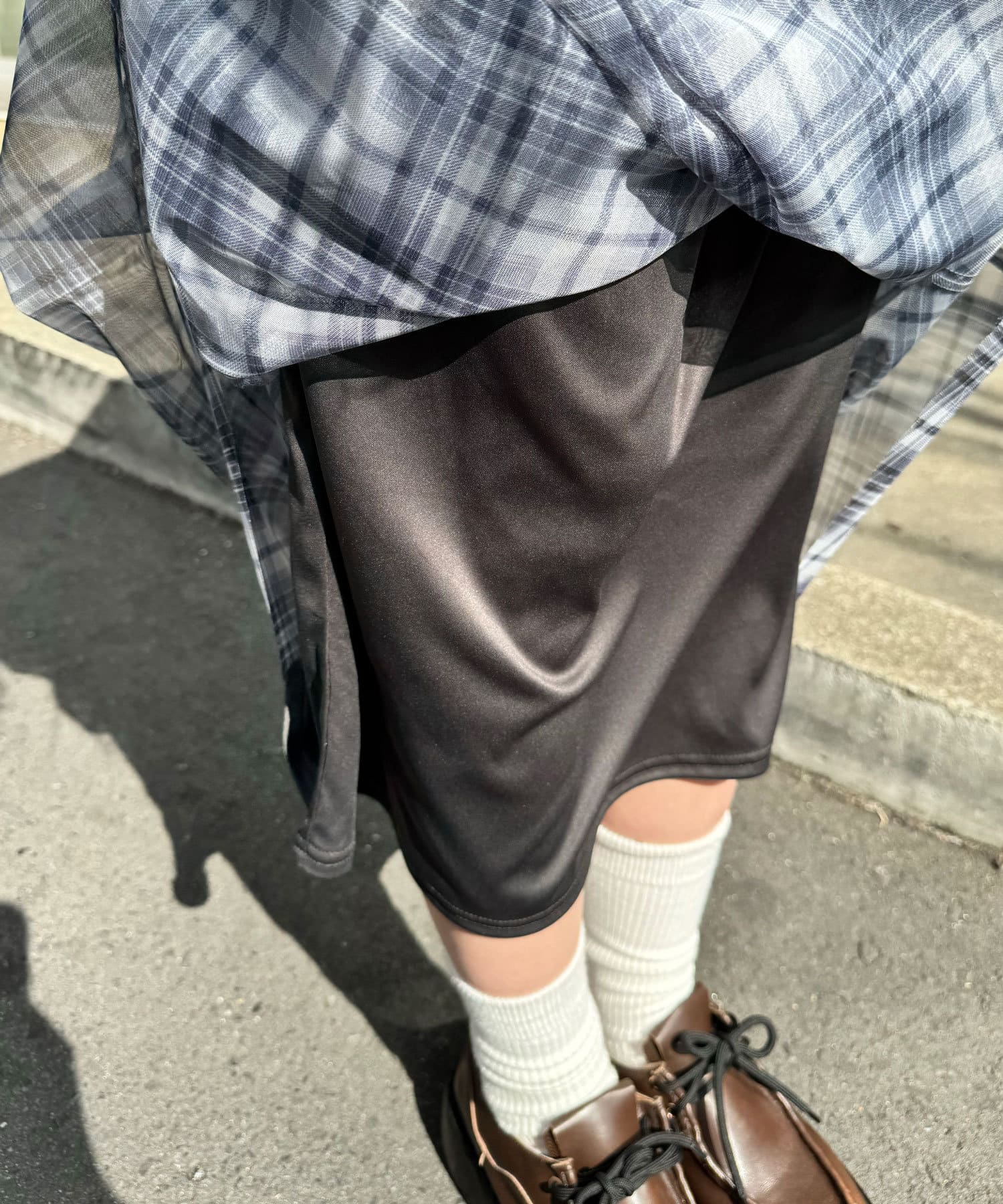 CIAOPANIC(チャオパニック) 【WEB限定】チェックチュールマーメイドスカート