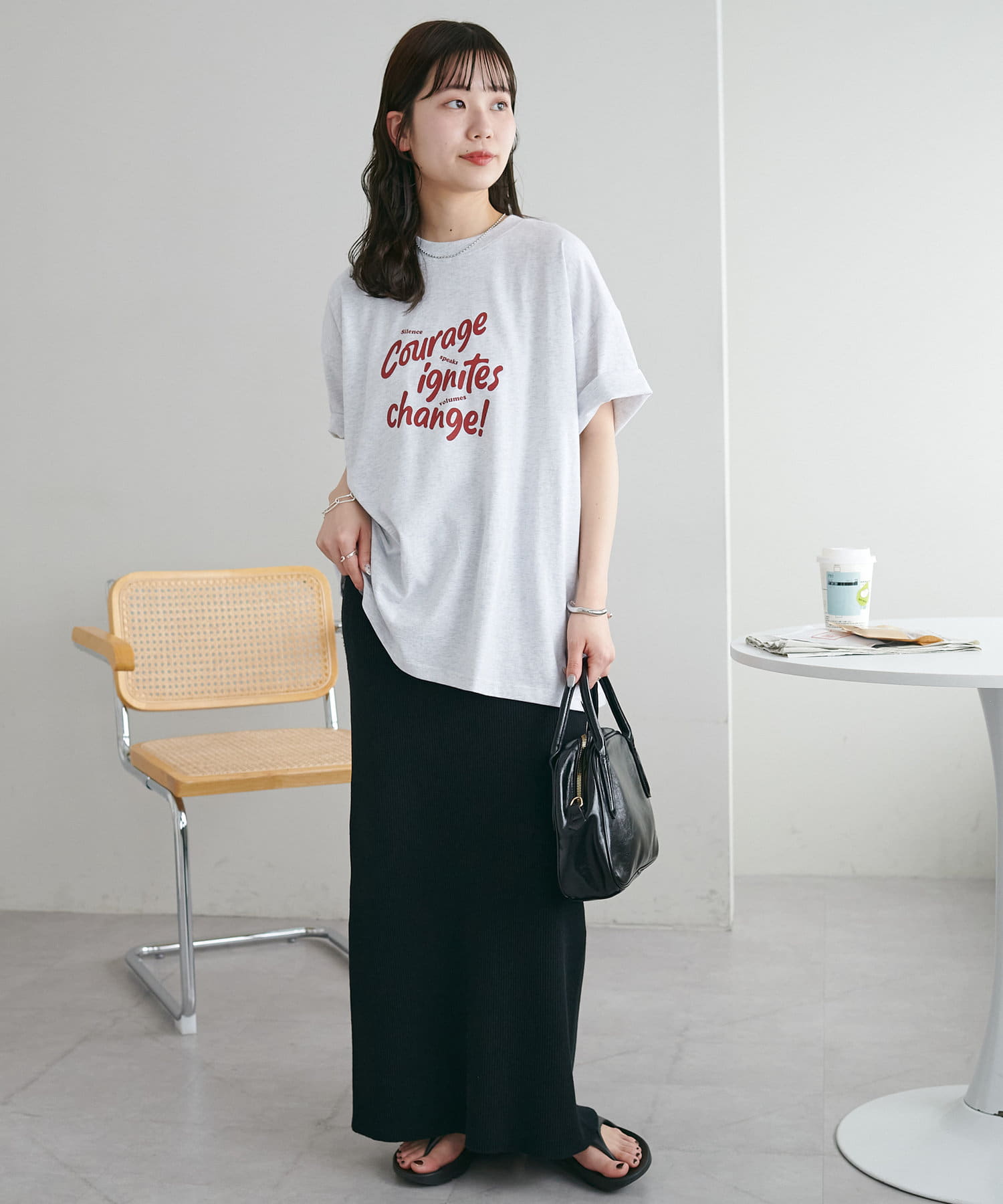 WEB限定】COURAGEビッグ半袖Tシャツ | DISCOAT(ディスコート