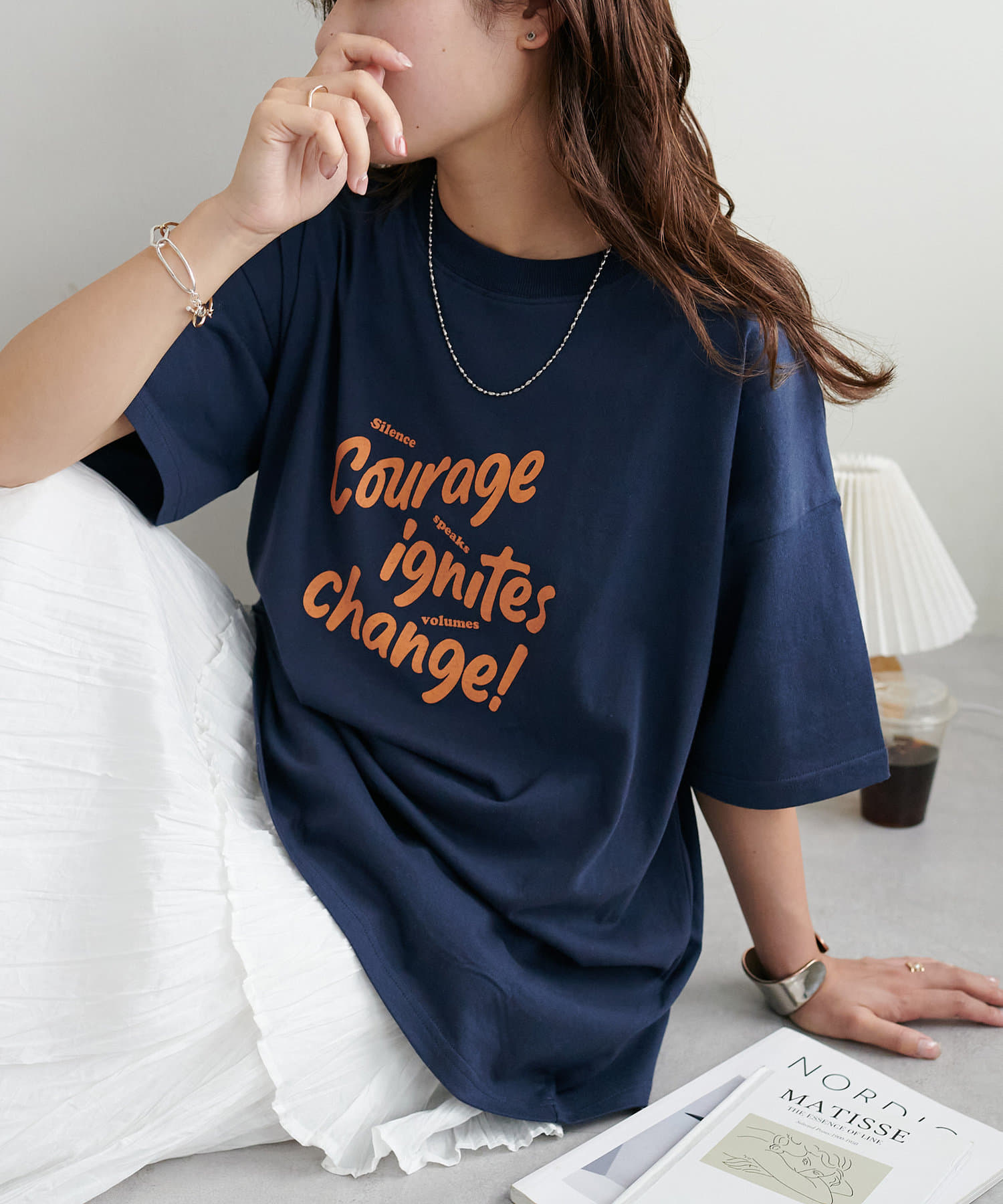 DISCOAT(ディスコート) 【WEB限定】COURAGEビッグ半袖Tシャツ