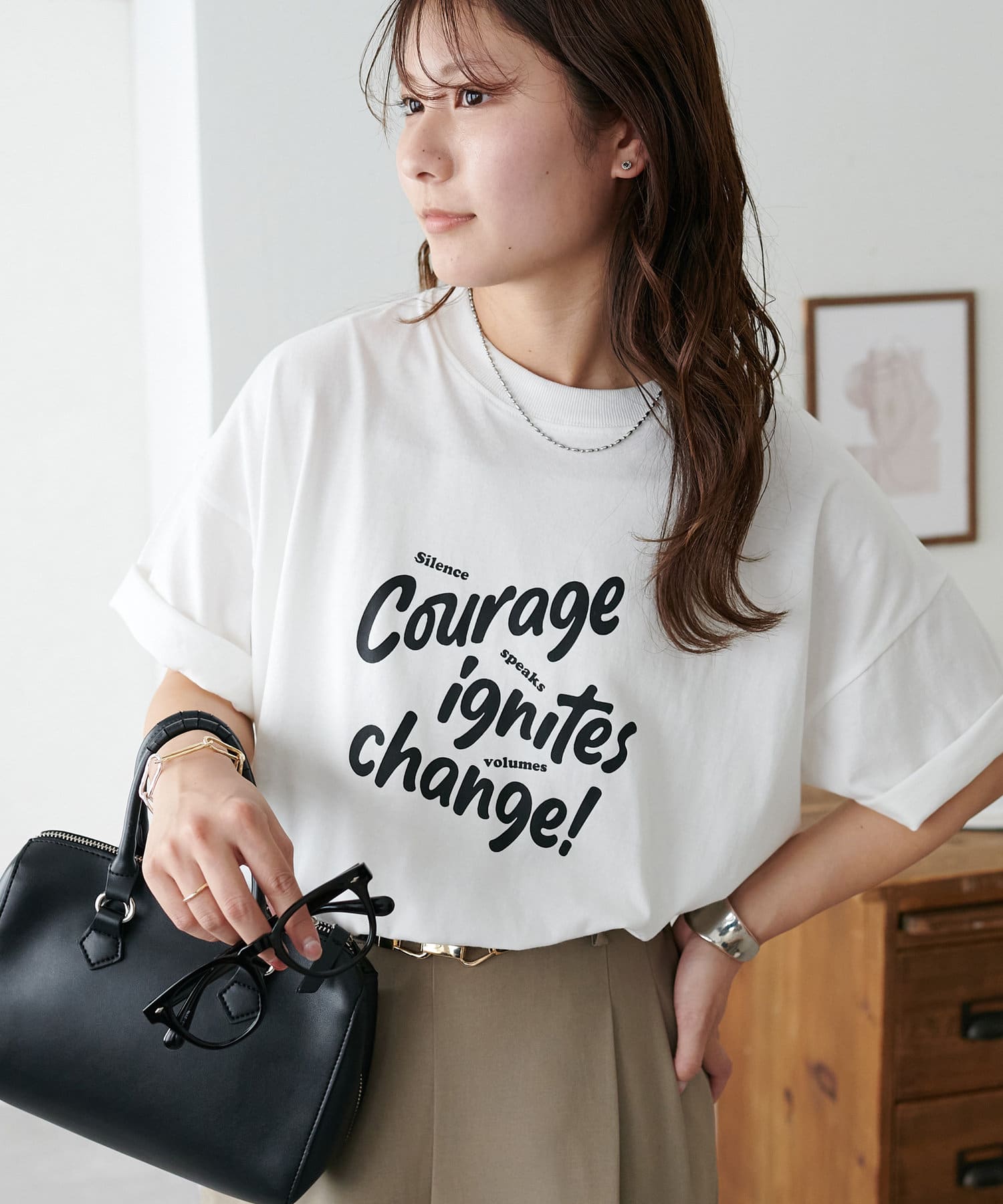 DISCOAT(ディスコート) 【WEB限定】COURAGEビッグ半袖Tシャツ