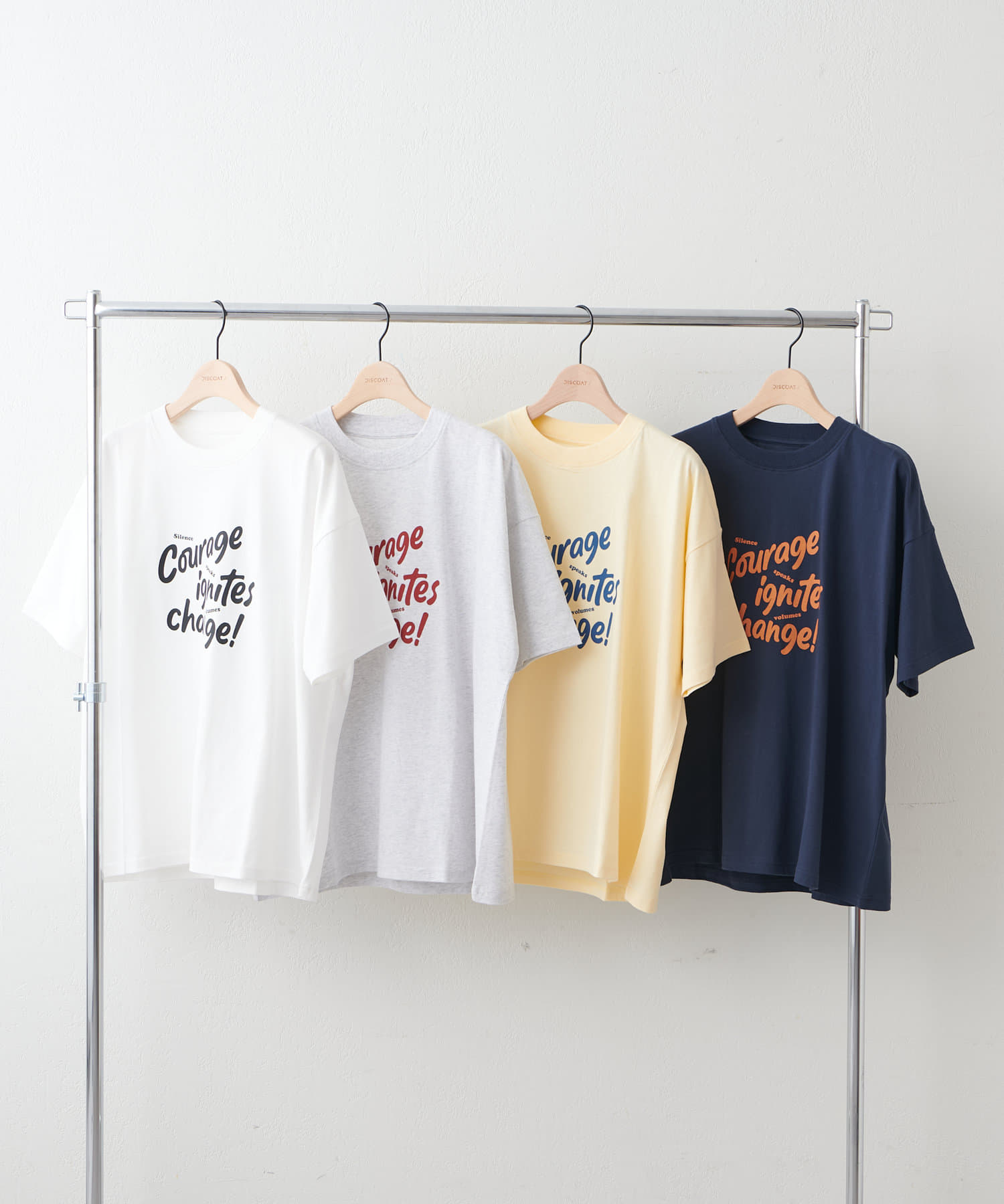 DISCOAT(ディスコート) 【WEB限定】COURAGEビッグ半袖Tシャツ
