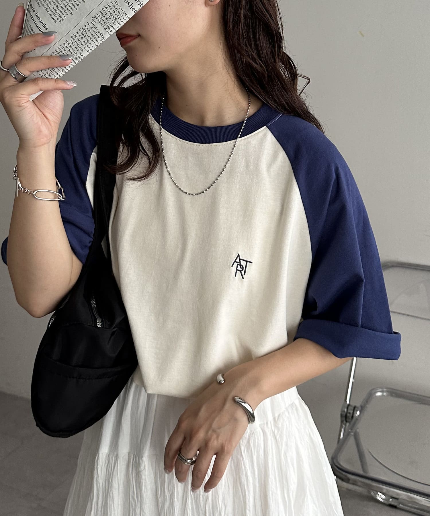 DISCOAT(ディスコート) 【ユニセックス/WEB限定】ARTラグランTシャツ