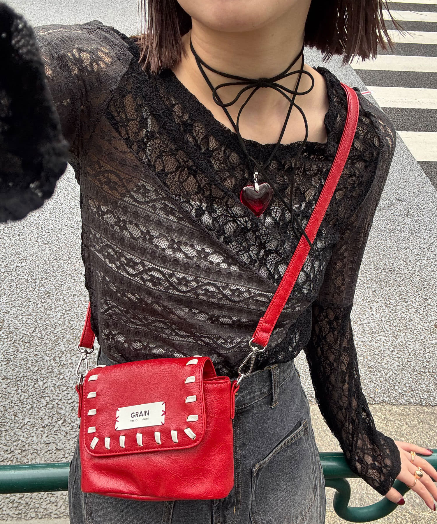 CIAOPANIC(チャオパニック) レースパネルシアートップス