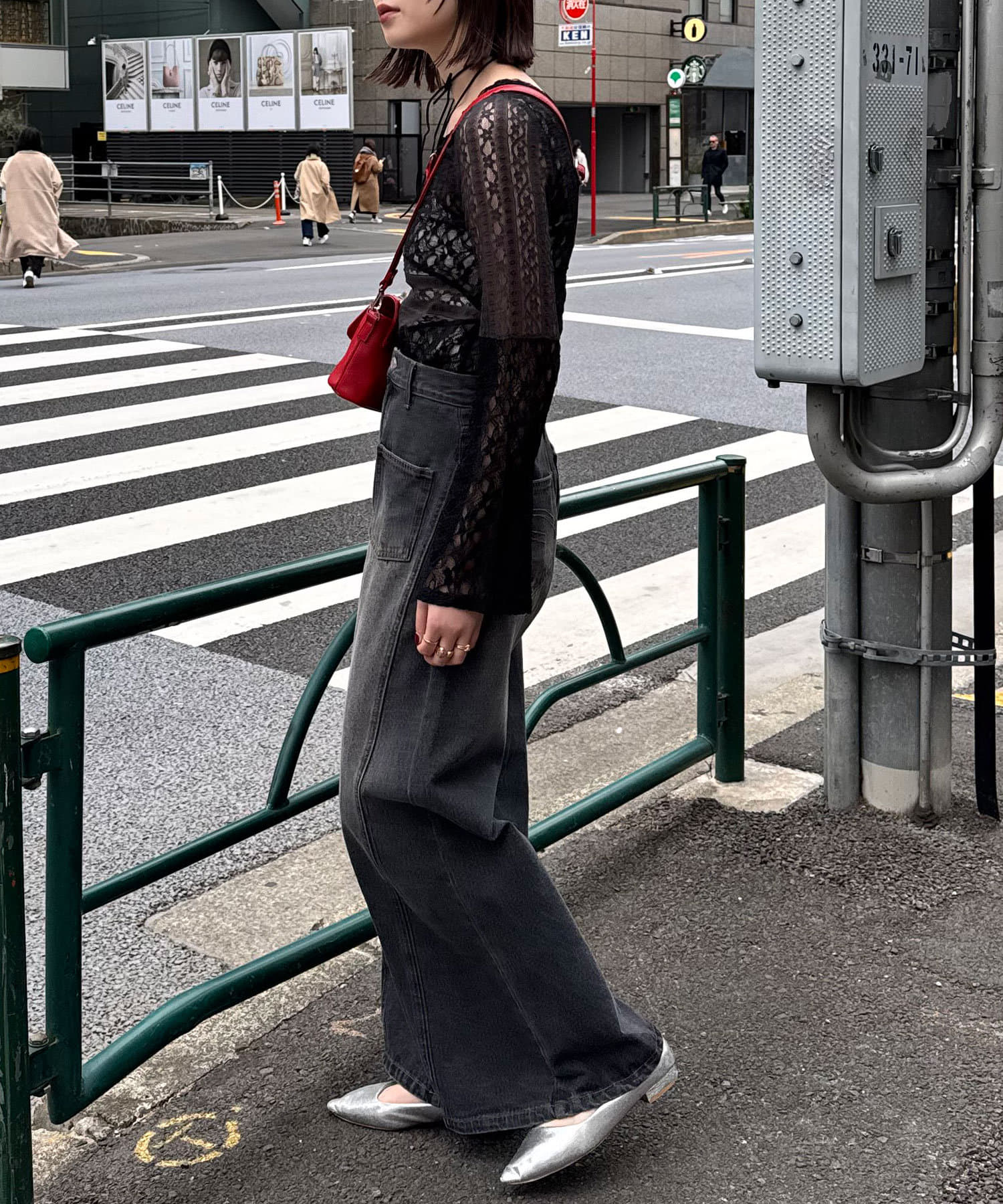 CIAOPANIC(チャオパニック) レースパネルシアートップス