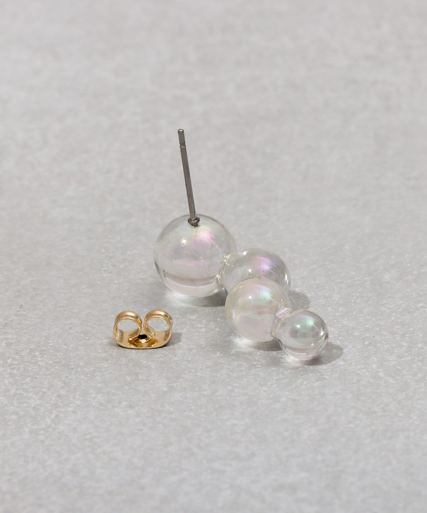 3COINS(スリーコインズ) クリアドットピアス