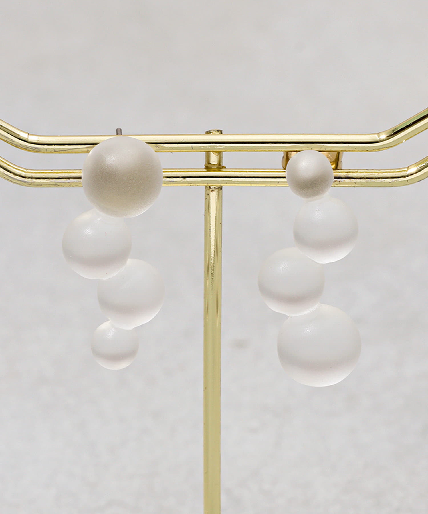 3COINS(スリーコインズ) クリアドットピアス