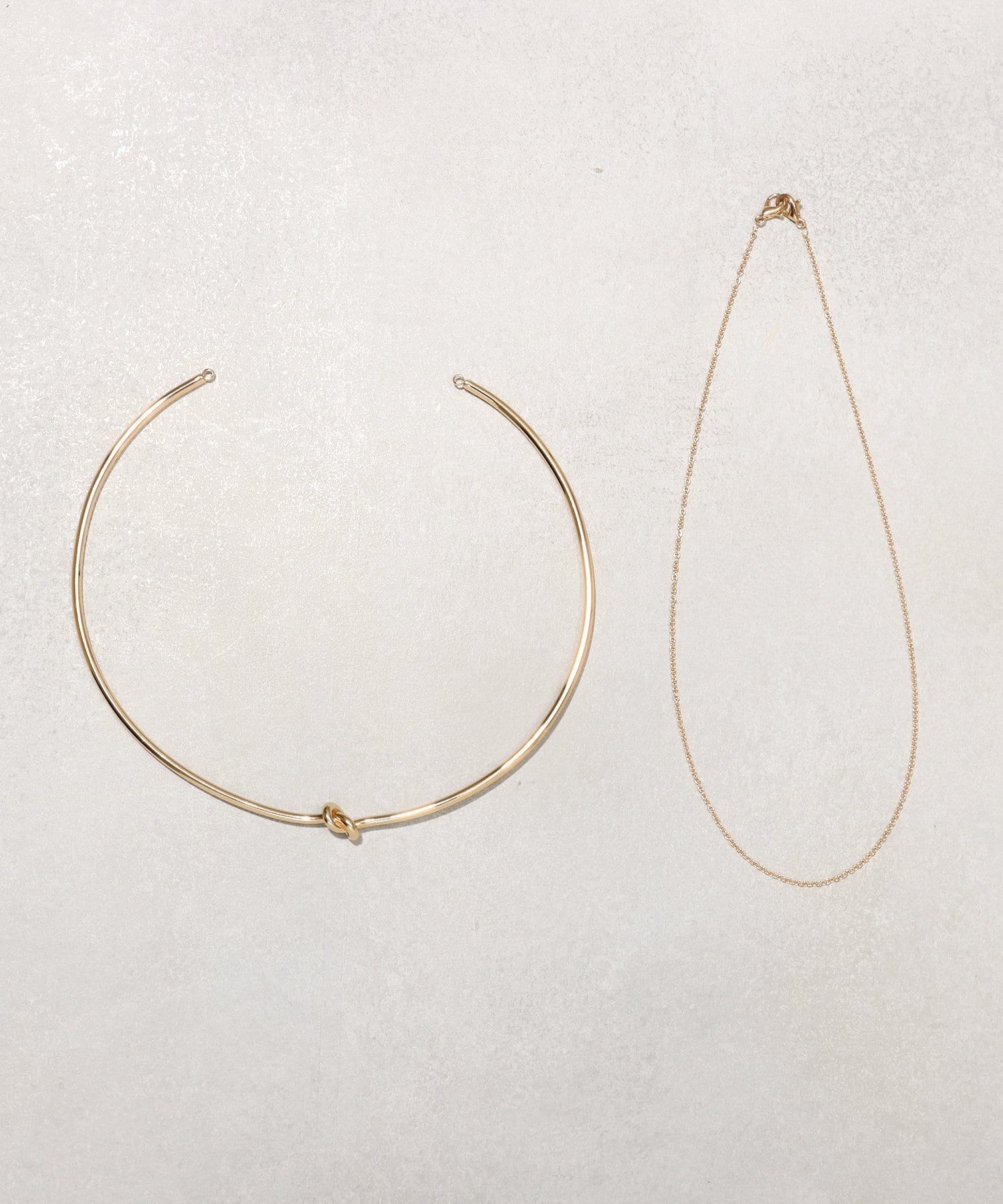 3COINS(スリーコインズ) 2wayメタルムスビチェーンチョーカー