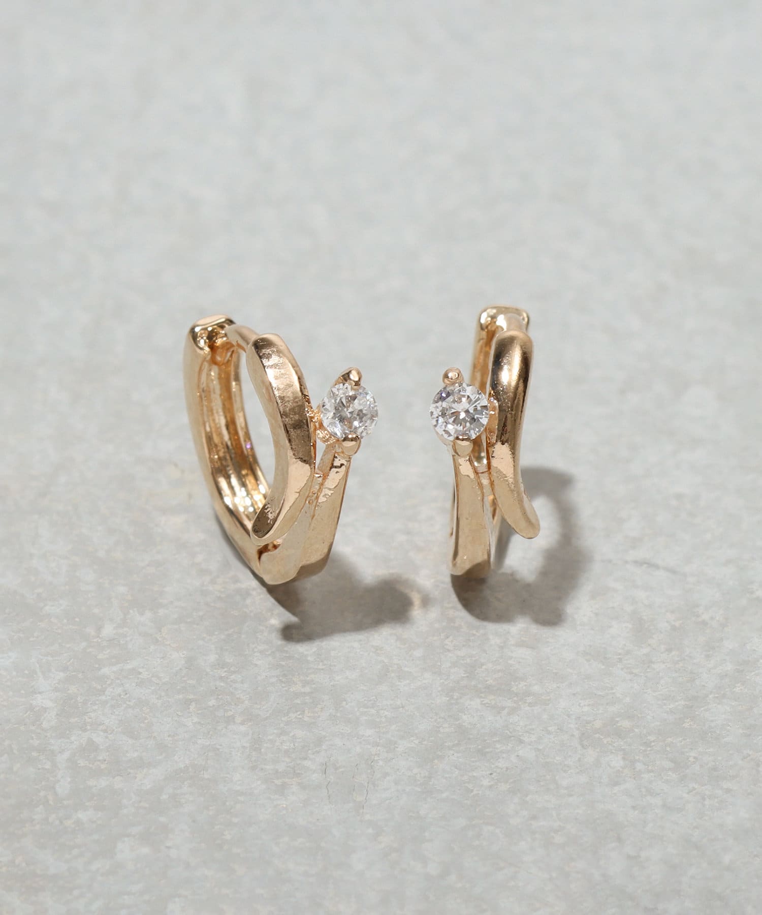 3COINS(スリーコインズ) キュービックメタルワンタッチピアス