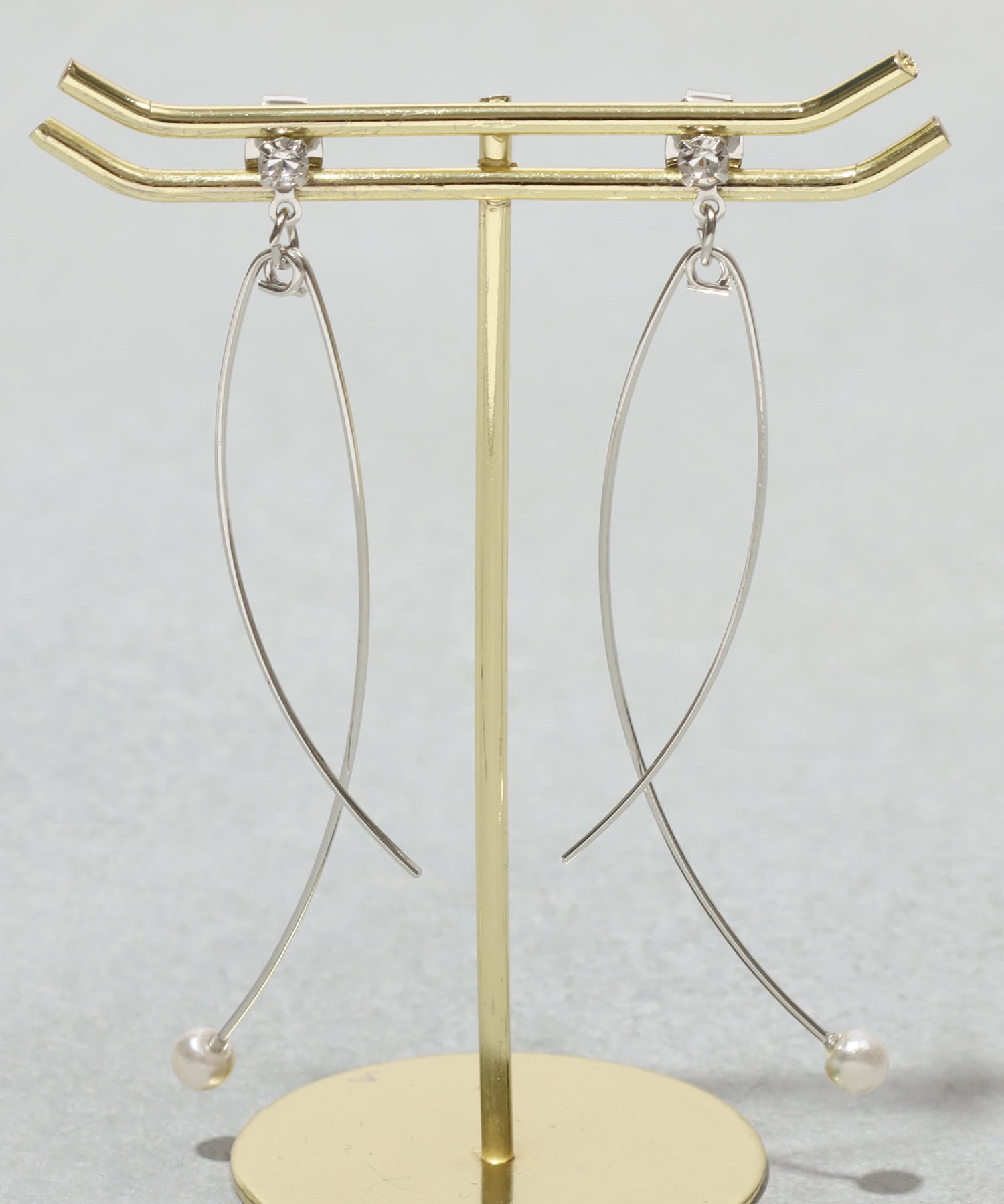 3COINS(スリーコインズ) ボトムパールメタルピアス
