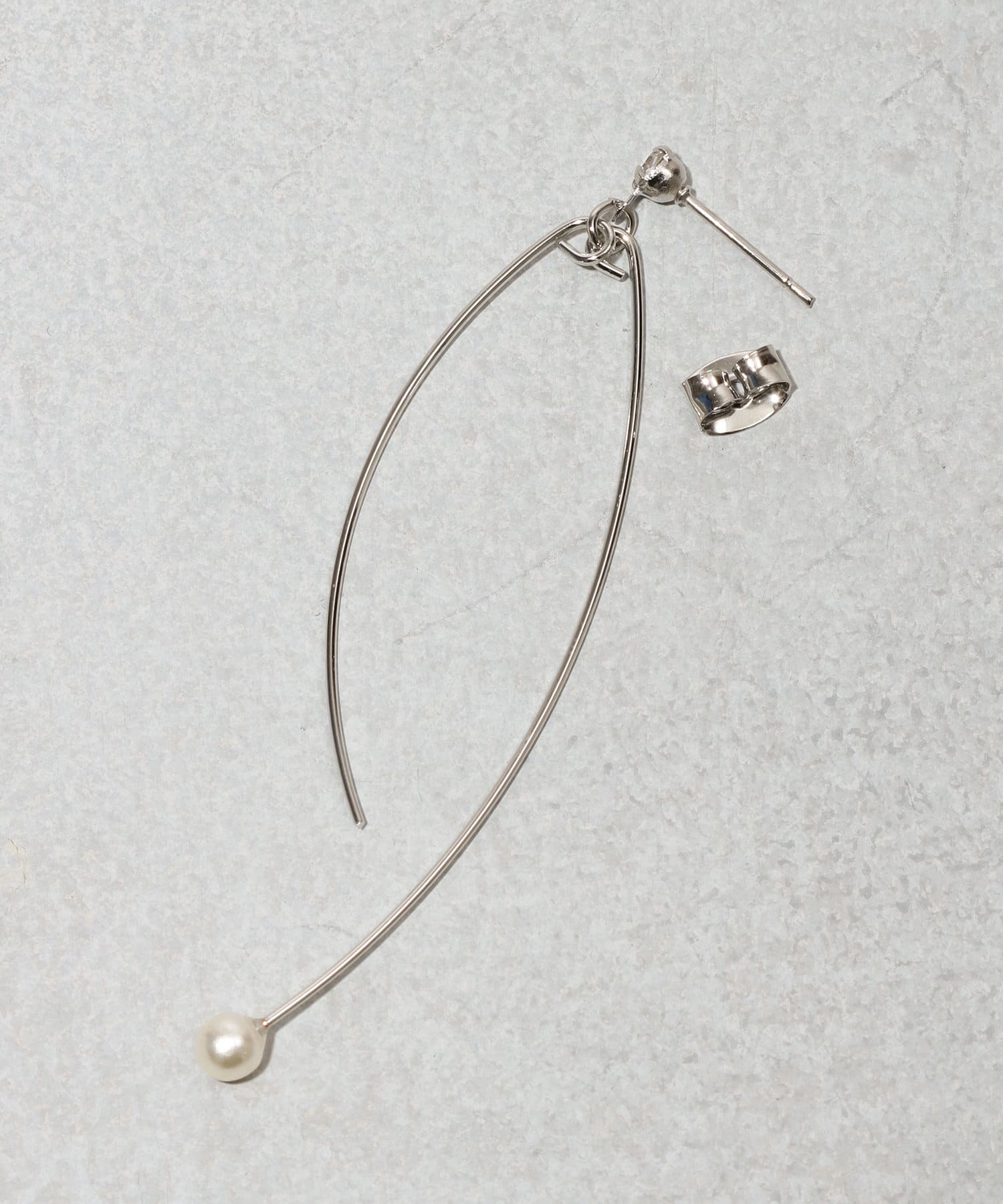 3COINS(スリーコインズ) ボトムパールメタルピアス