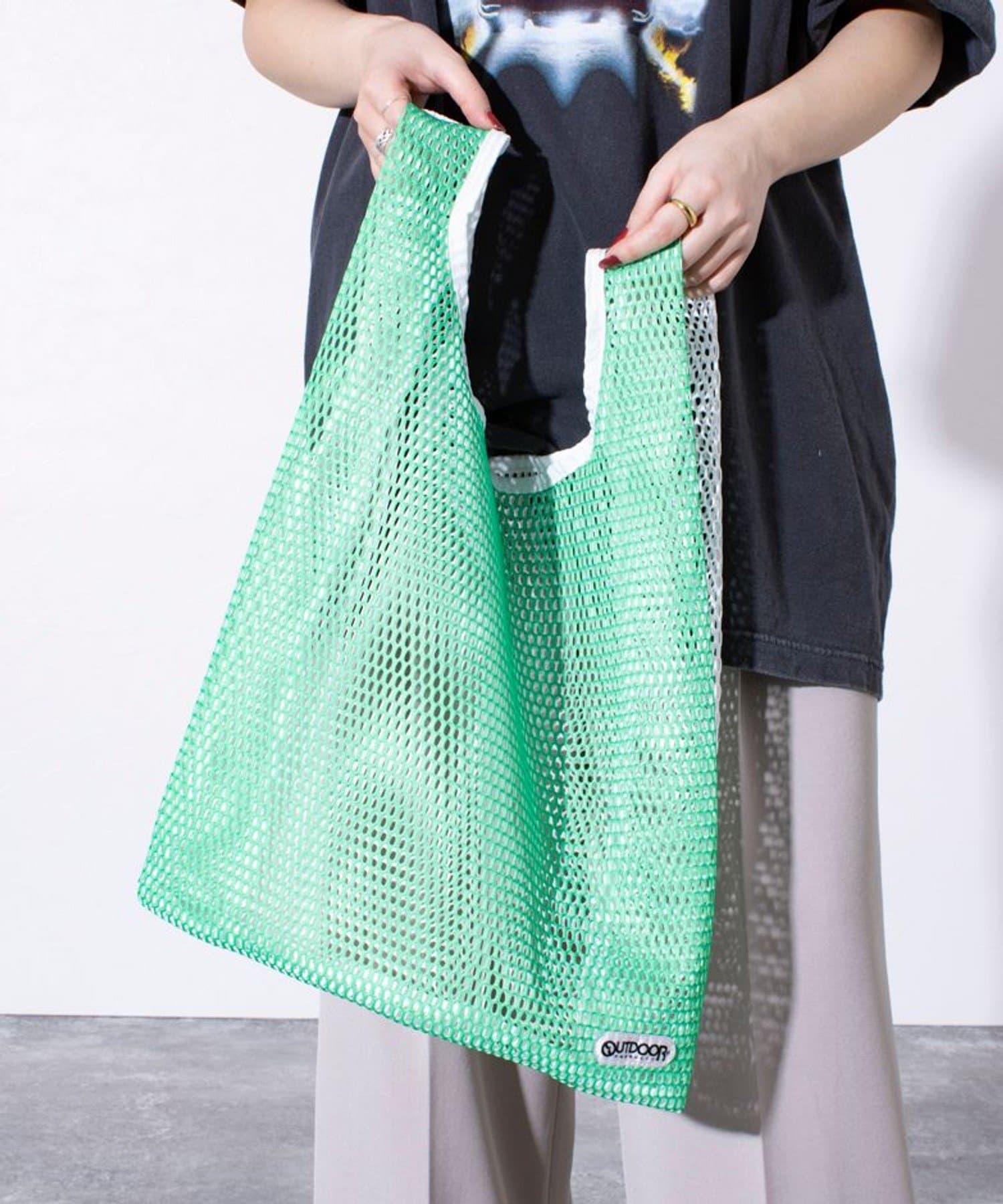 FREDY & GLOSTER(フレディ アンド グロスター) 【OUTDOOR PRODUCTS 】メッシュショッパー2トーンバッグ