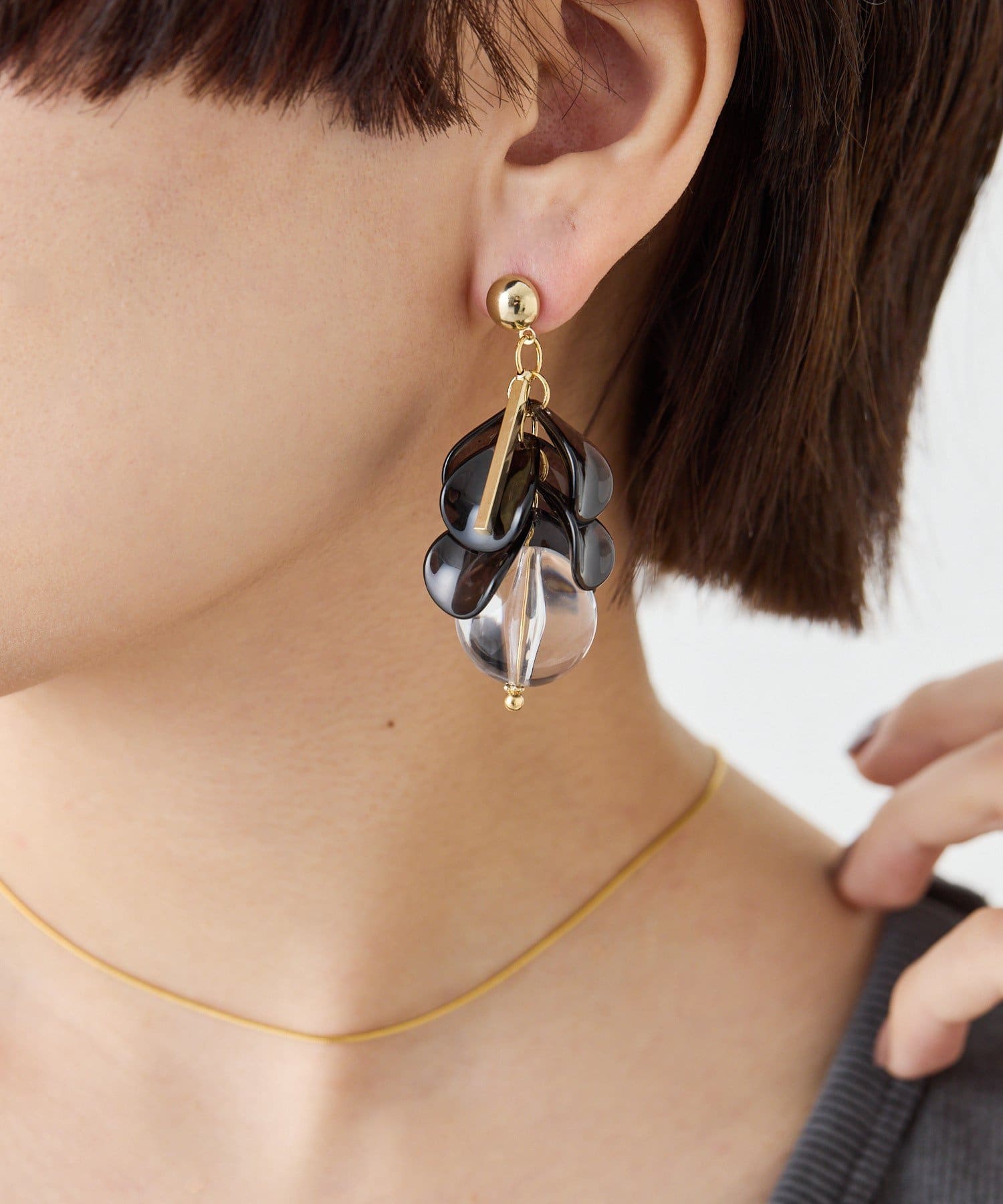 ear PAPILLONNER(イア パピヨネ) 《チタンポスト》ジューシークリスタルピアス