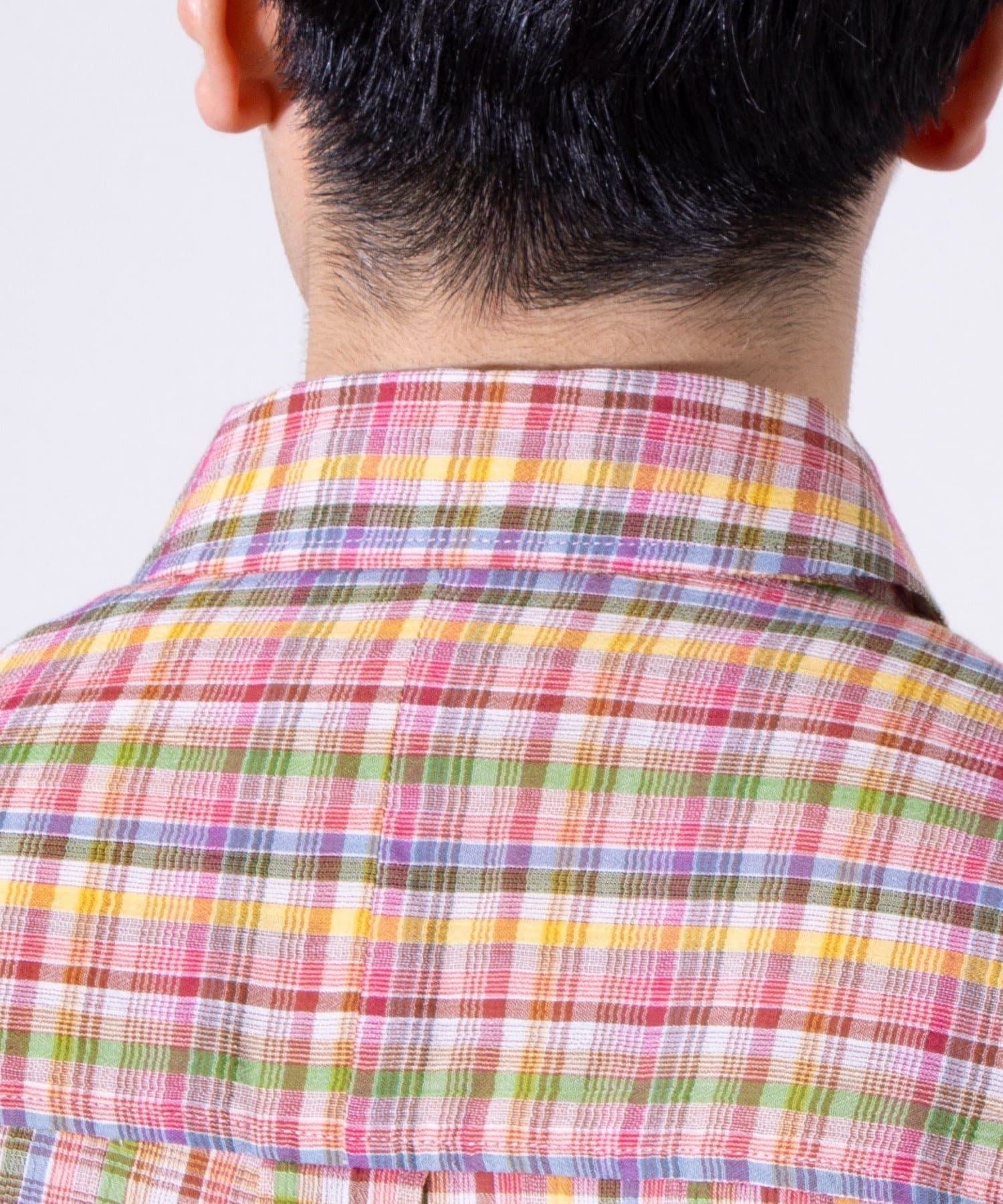 FREDY & GLOSTER(フレディ アンド グロスター) 【GLOSTER/グロスター】ガーゼライクチェックシャツ レギュラーカラー