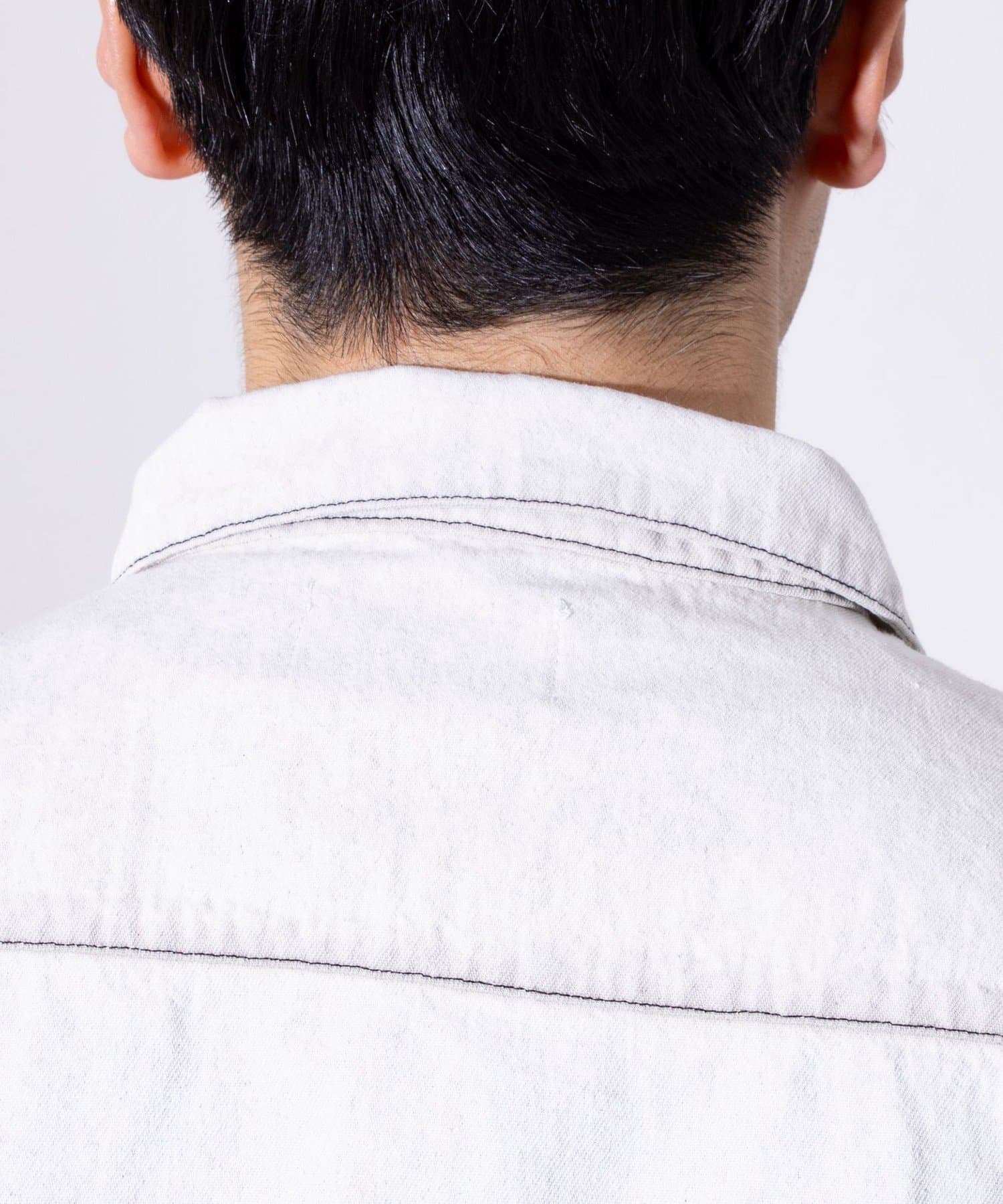 FREDY & GLOSTER(フレディ アンド グロスター) 【GLOSTER】6.5オンス デニム刺繍 ロングスリーブシャツ 長袖シャツ