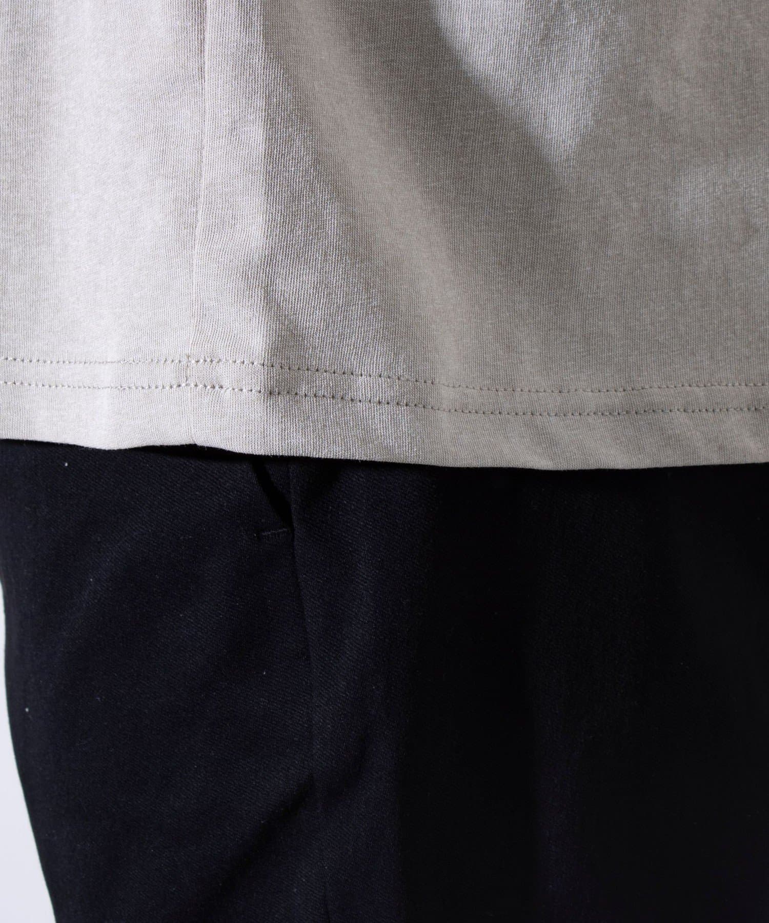 FREDY & GLOSTER(フレディ アンド グロスター) 【GLOSTER】フェード加工 天竺 フェイクレイヤード ロングスリーブTシャツ