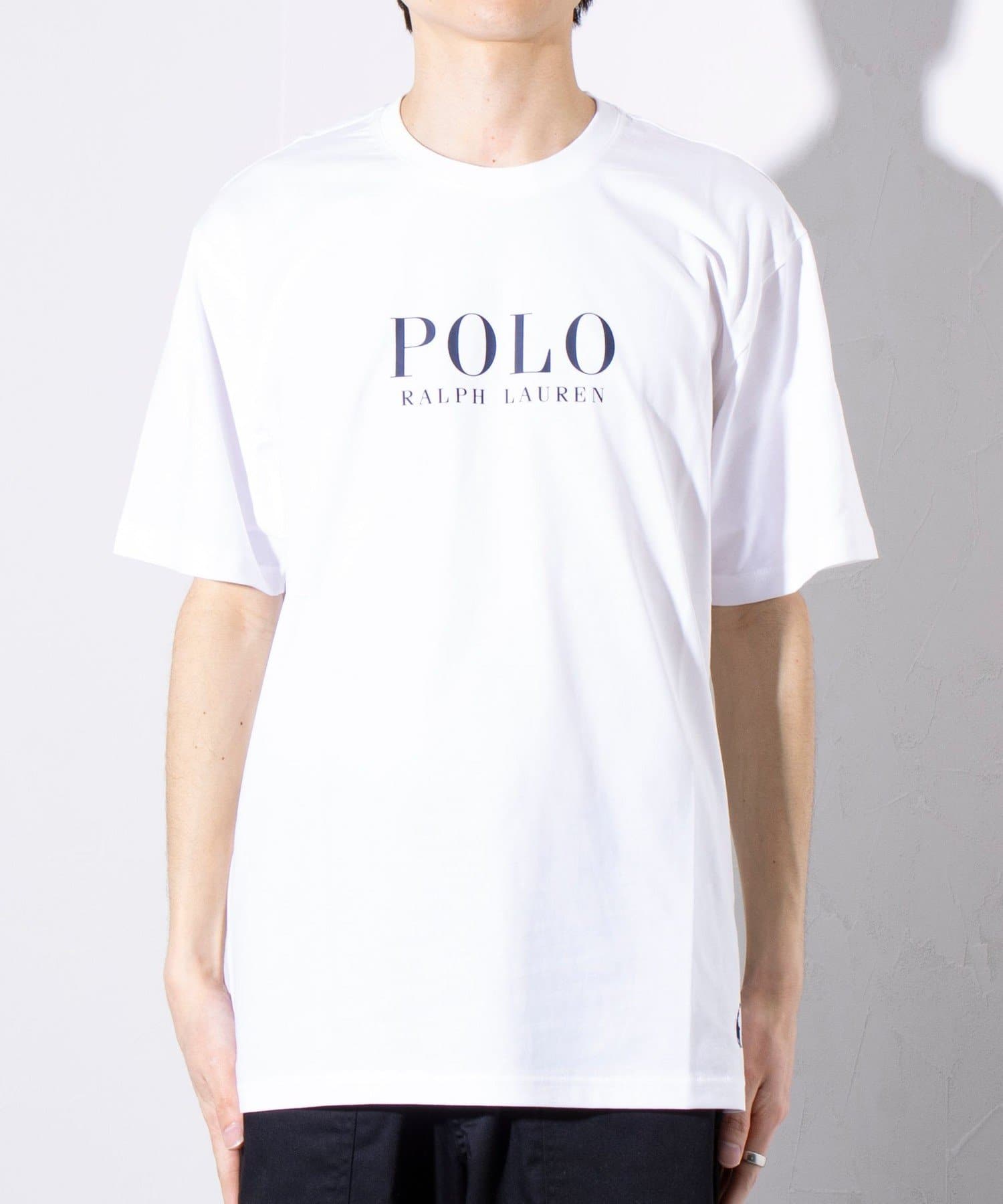 【Polo Ralph Lauren】ロゴ コットン クルーネック Tシャツ セール】 ロゴ コットン ジャージー クルーネック Tシャツ （T