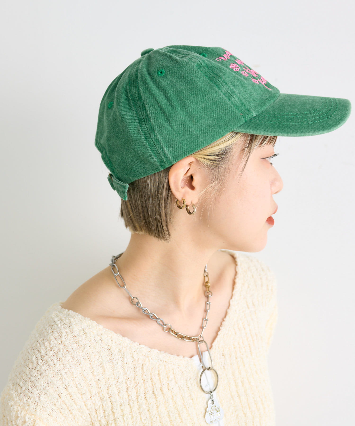 カラーロゴキャップ | w closet(ダブルクローゼット)レディース
