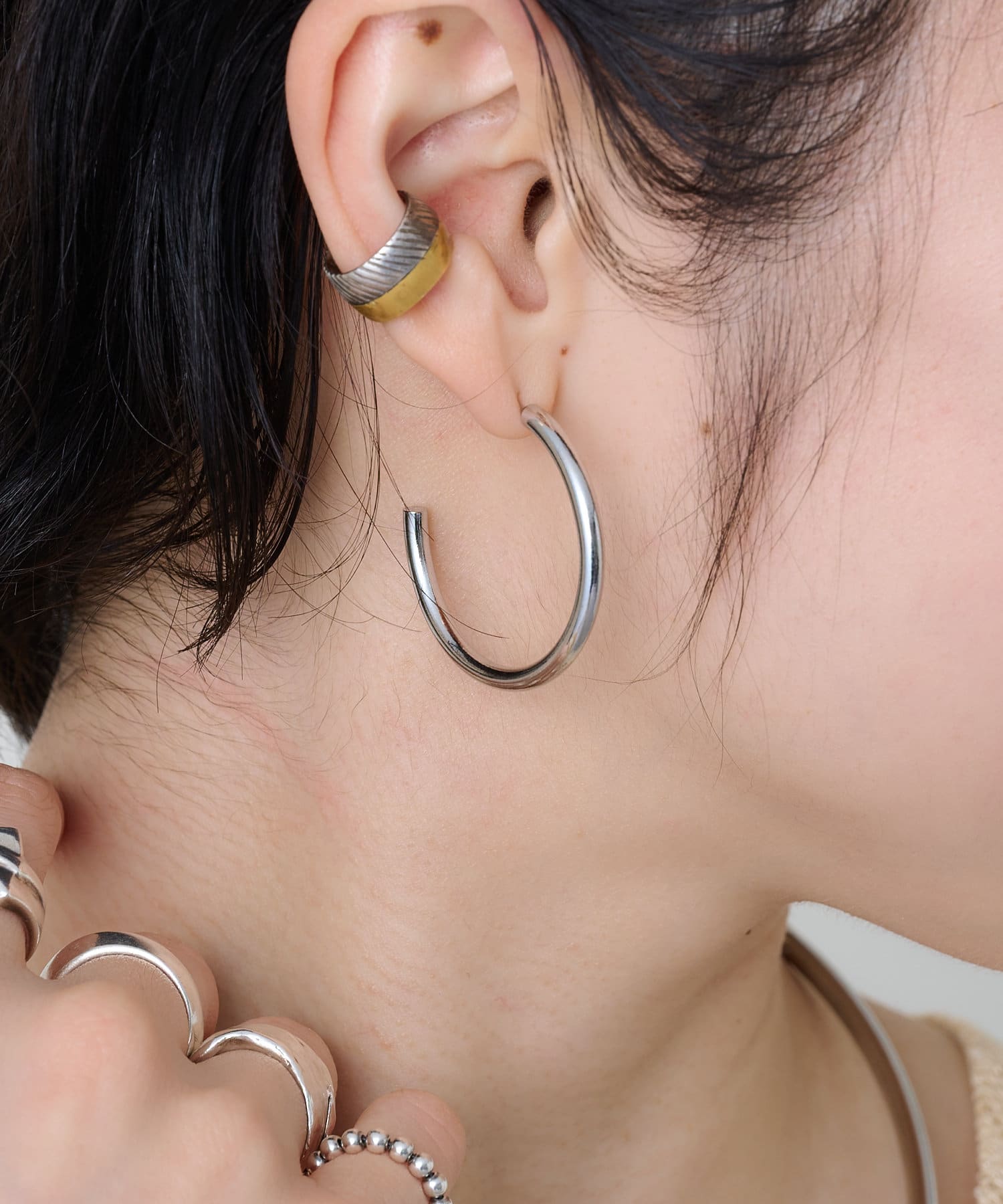 14kgf マザオパピアス♡ ワイドフープピアス | Omekashi(オメカシ)レディース | PAL