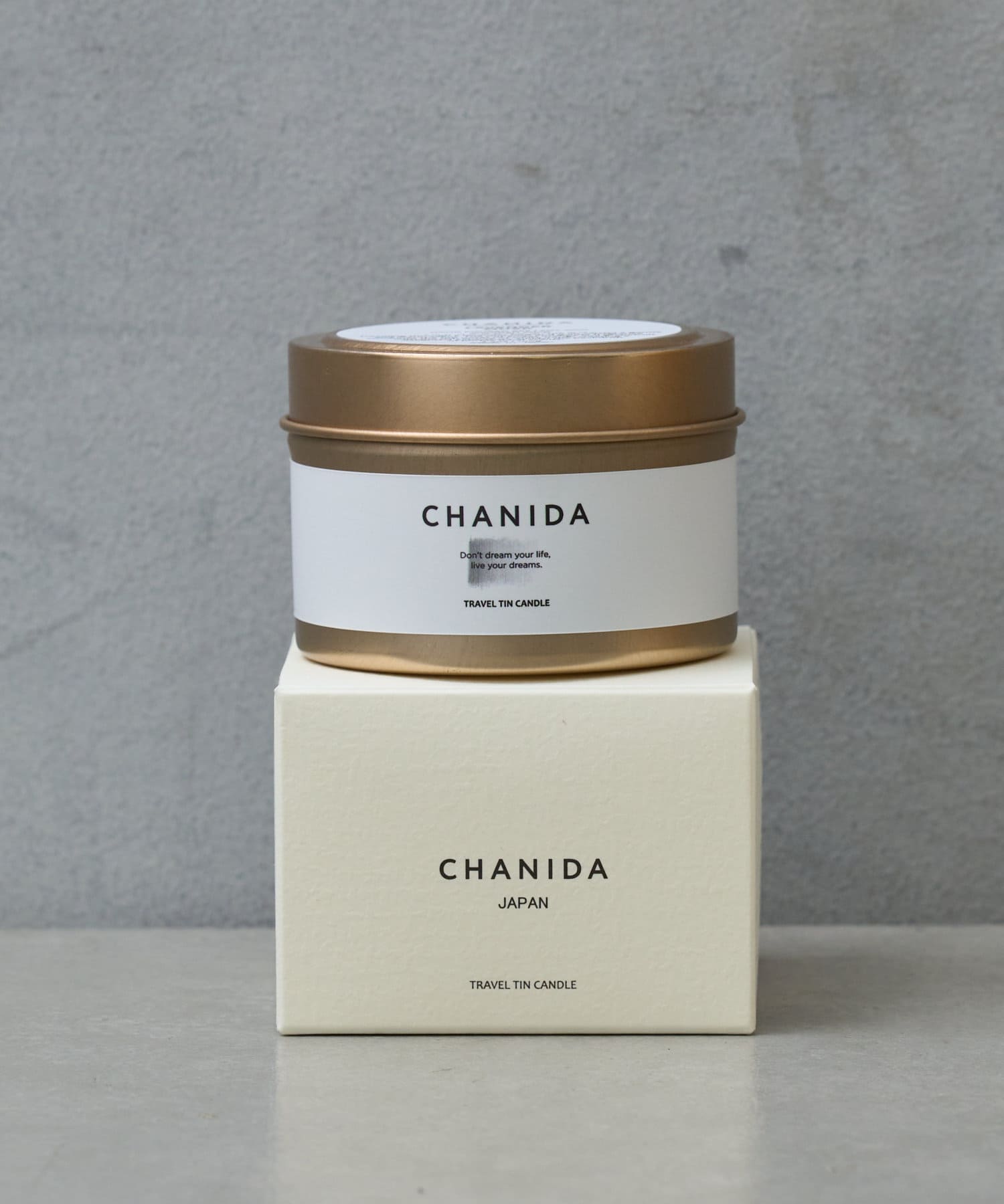 BIRTHDAY BAR(バースデイバー) ライフスタイル 【CHANIDA チャニダ】トラベルティンキャンドル ホワイトその他2