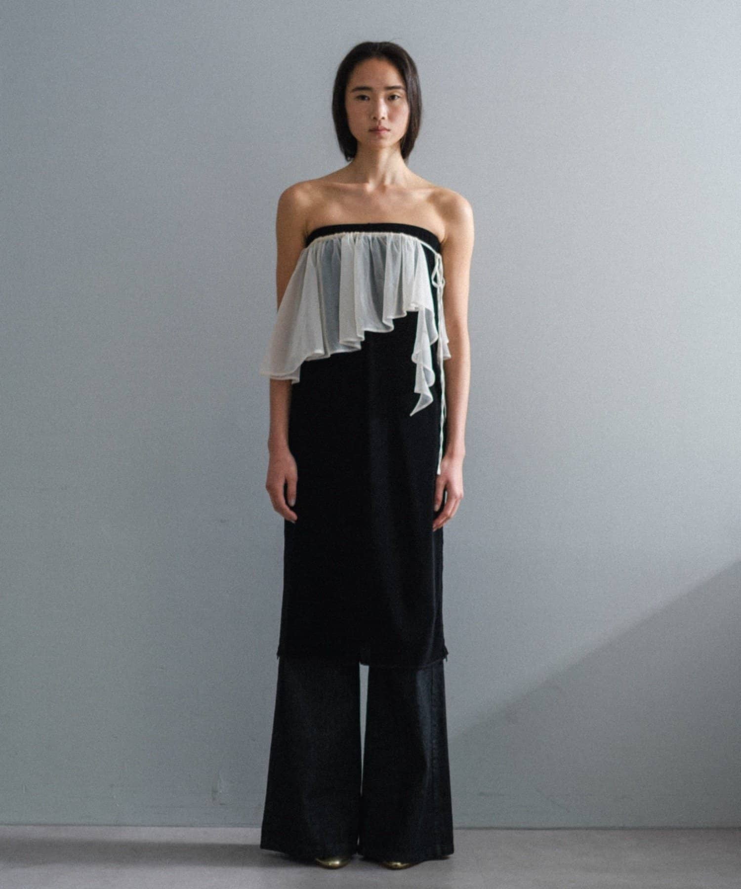 Pasterip(パセリ) Frill collar & gathering blouse SET