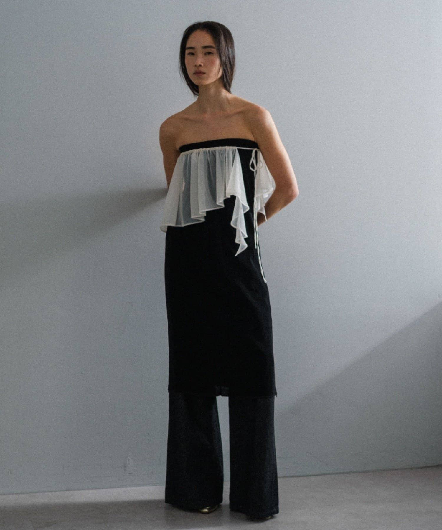 Pasterip(パセリ) Frill collar & gathering blouse SET
