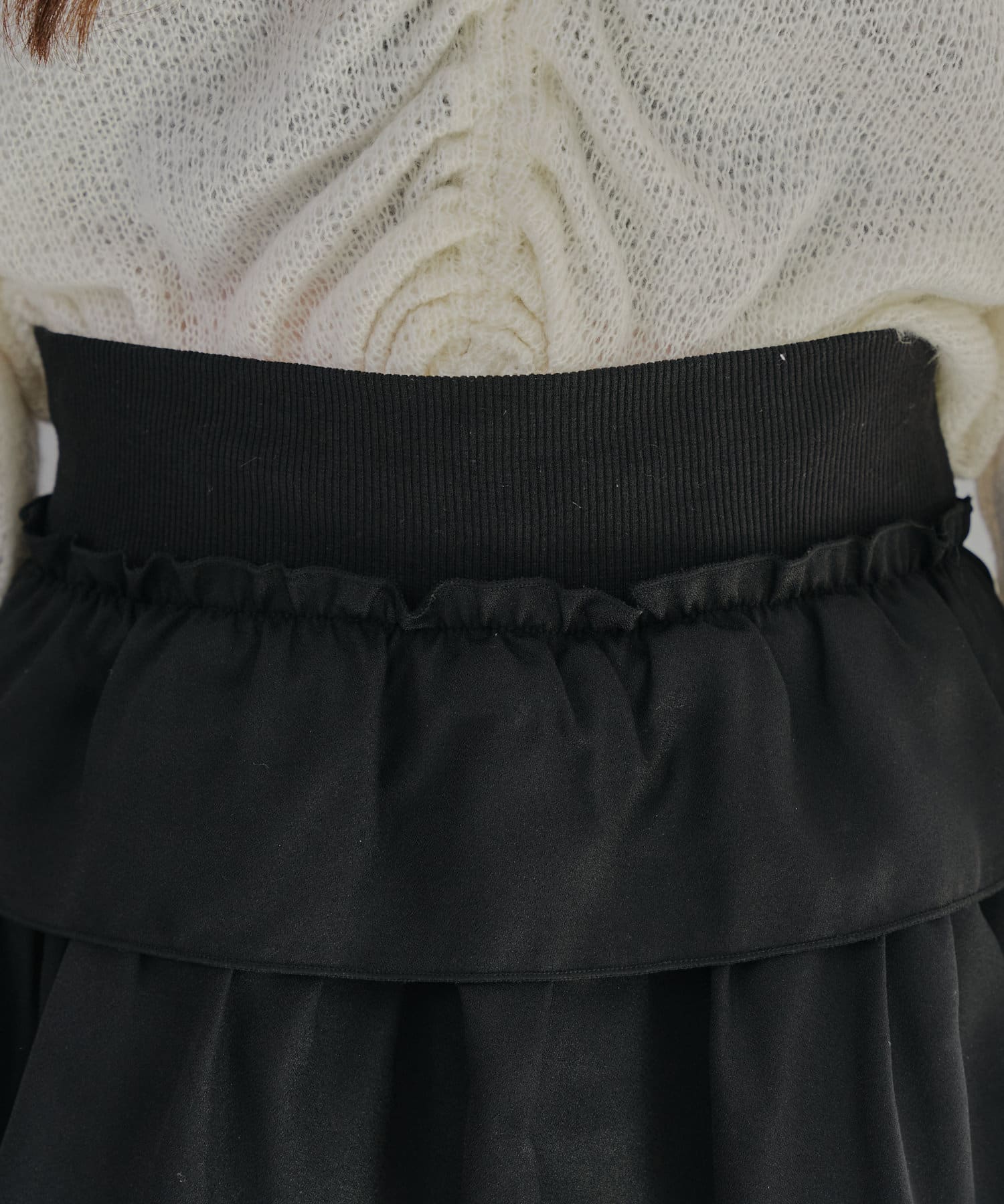 NICE CLAUP / OLIVE des OLIVE OUTLET(ナイスクラップ  / オリーブ デ オリーブ アウトレット) 【RMAF】【MARCHES】【トレンドアイテム!!】ミニティアードスカート