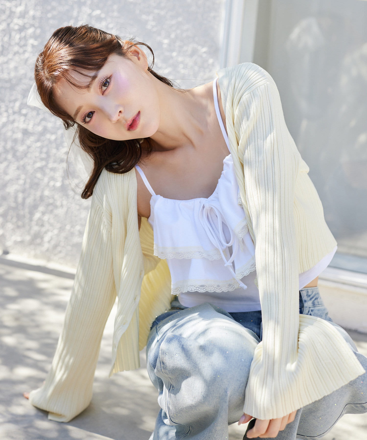 M 入手困難 SeaRoomlynn collab パッドinフリルキャミドレス フリル