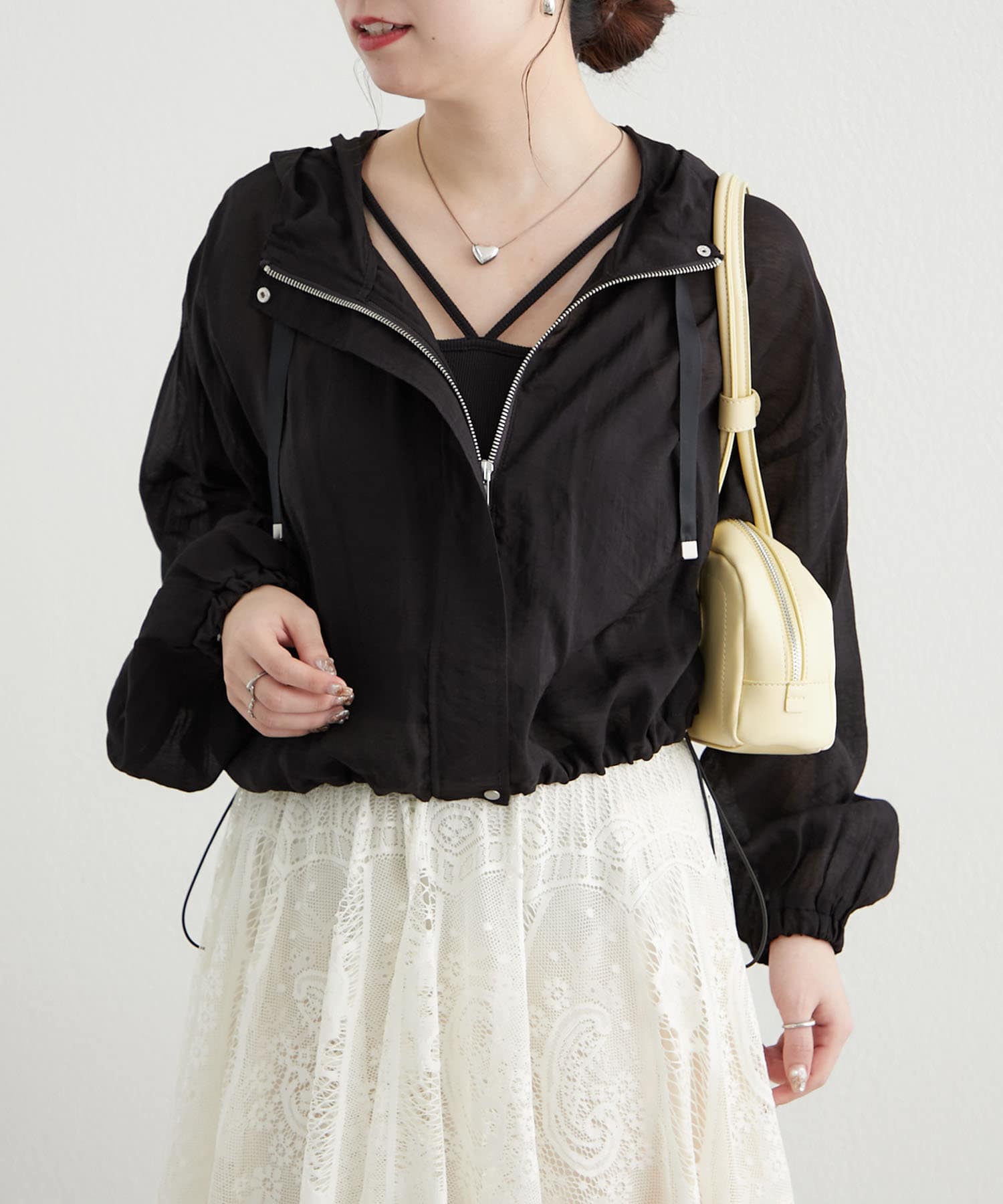 Remind me and forever(リマインドミーアンドフォーエバー) 【さっと羽織れる軽量アウター】配色ステッチシアーマンパ