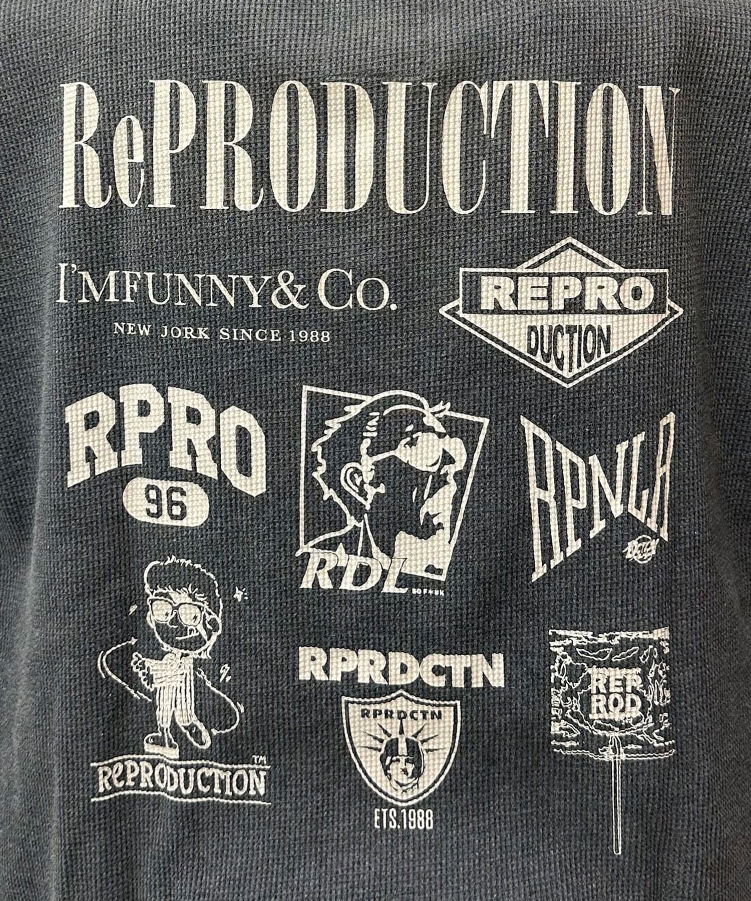 CIAOPANIC(チャオパニック) 【RePRODUCTION LABEL / リプロダクションレーベル】ラウンドカットサーマルロンT