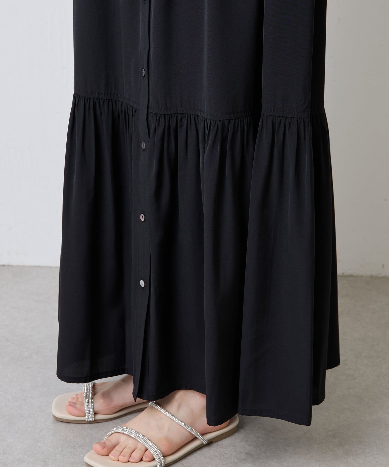 Jena　espace merveilleux(ジェナ　エスパスメルヴェイユ) ティアードシャツワンピース