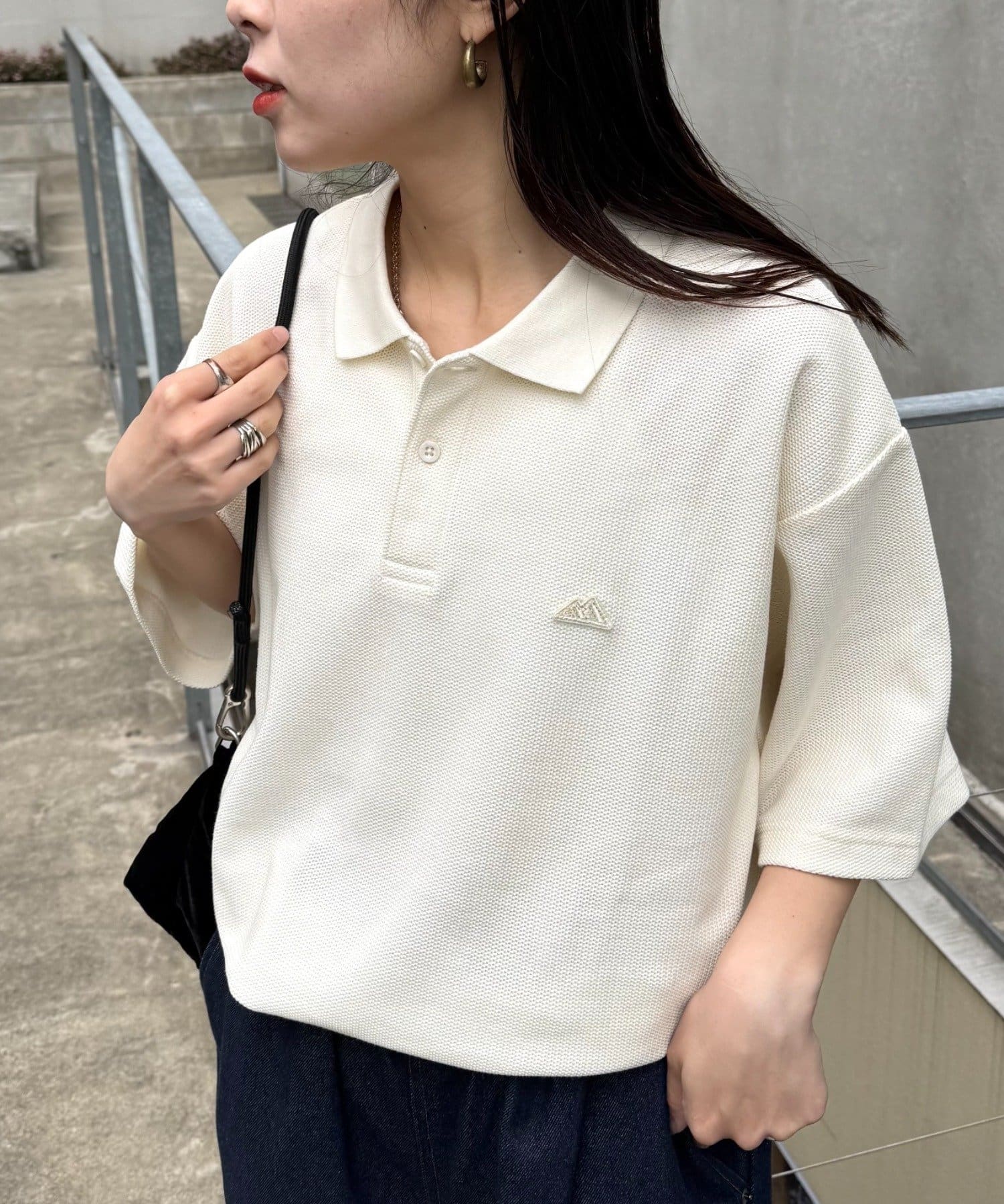 CIAOPANIC TYPY(チャオパニックティピー) 【Franklin Climbing】ワッフルポロシャツ
