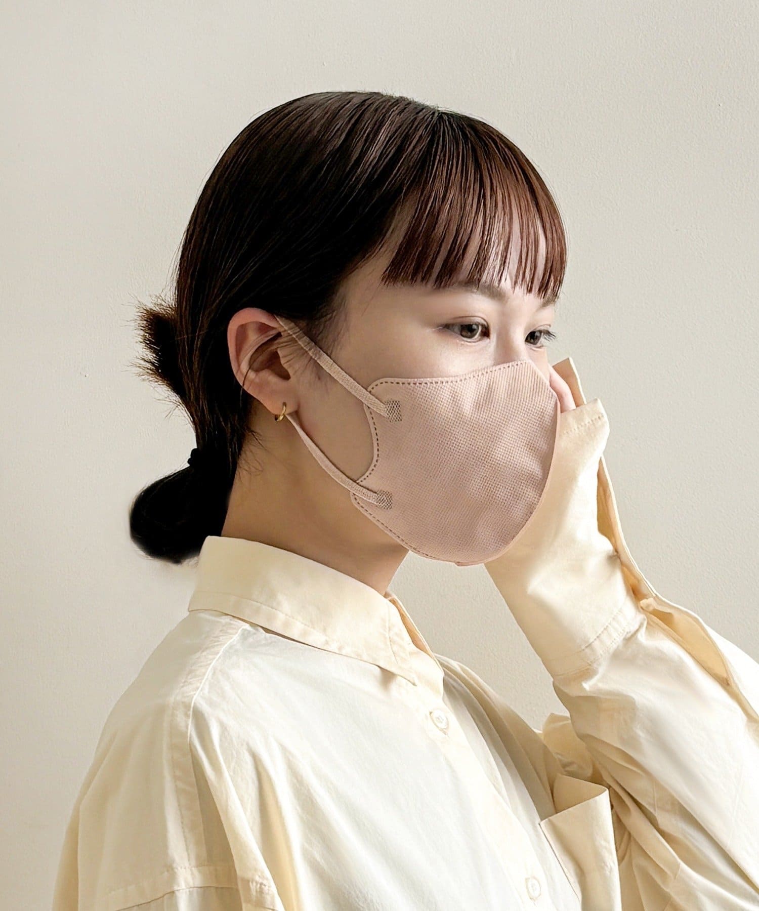 3COINS(スリーコインズ) 《内側の生地が優しくなりました》2Dナチュラルフィットマスク