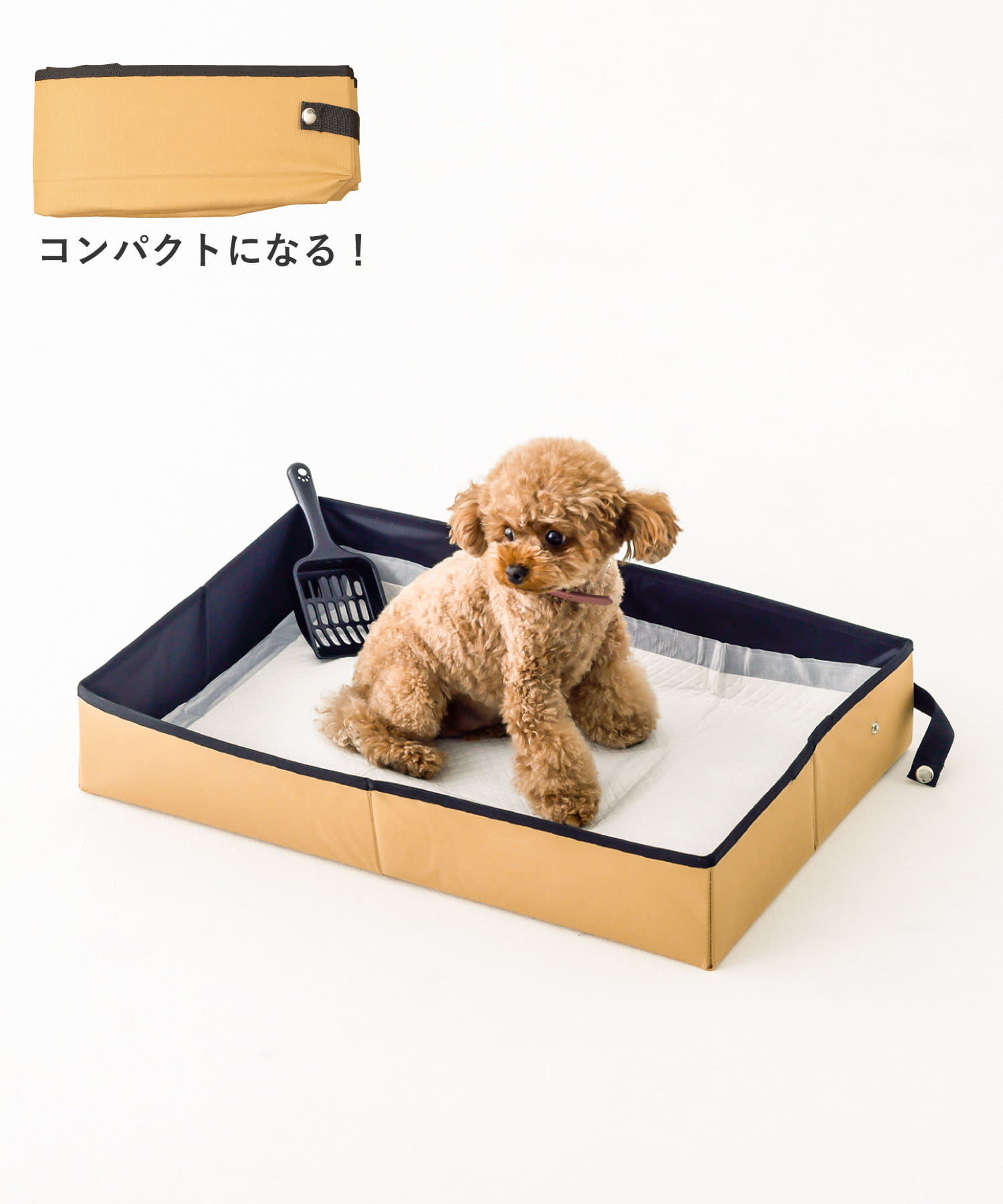 ●災害時に備えておくと安心なペット用ポータブルトイレ。●お掃除のときに便利なスコップ付き。●折りたたみ式なのでかさばらずに持ち運べます。●防災グッズとしてはもちろん、お出かけや旅行の際にもお使いいただ