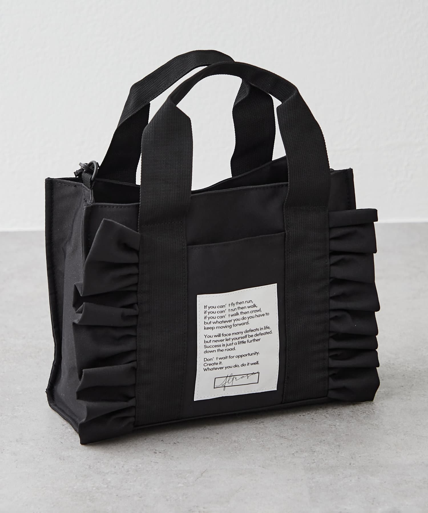 NICE CLAUP / OLIVE des OLIVE OUTLET(ナイスクラップ  / オリーブ デ オリーブ アウトレット) 【RMAF】フリル2WAYトートバッグ