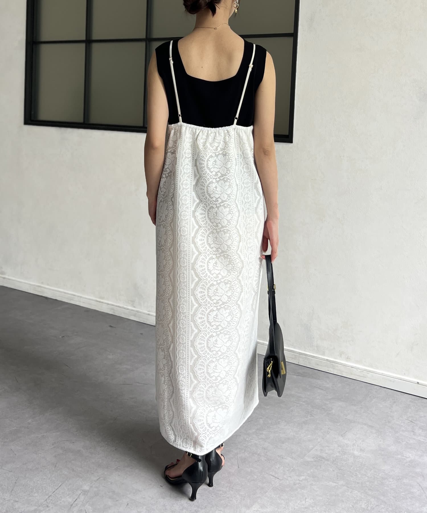 Chez toi(シェトワ) 前後2WAYフレンチスリーブニットプルオーバー