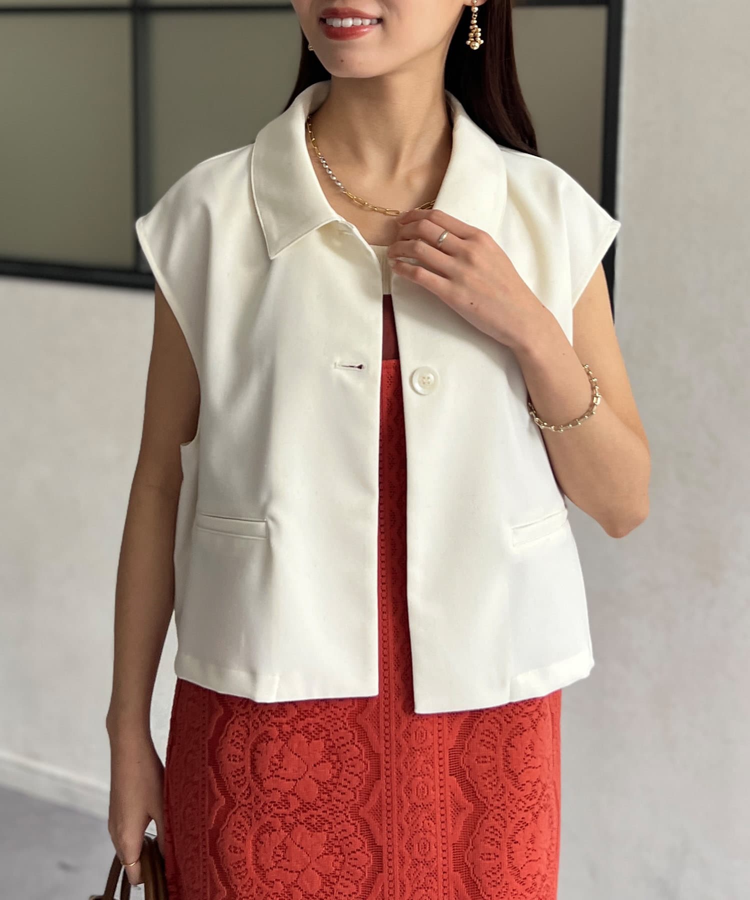 Chez toi - 完売品 Chez toi(シェトワ)  フードダウンベスト　新品 Chez toi｜シェトワのベスト通販 - ZOZOTOWN