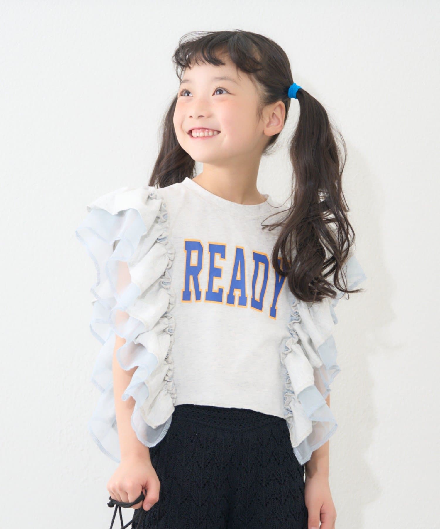 CIAOPANIC TYPY(チャオパニックティピー) 【KIDS】ドッキングフリルチュールロゴTEE