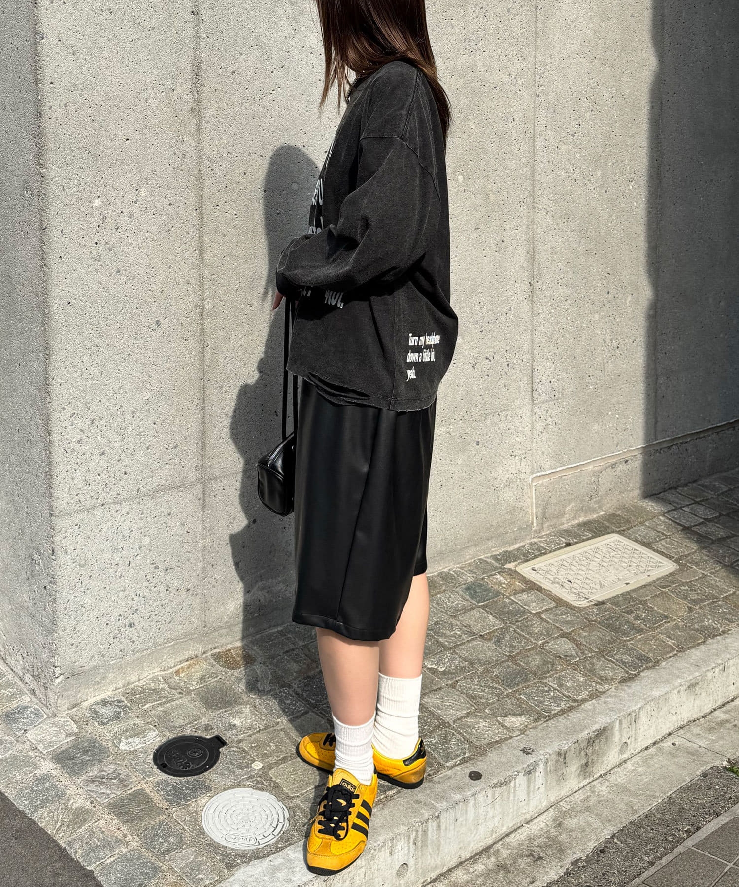 CIAOPANIC(チャオパニック) ヴィンテージライクメッセージロンTEE
