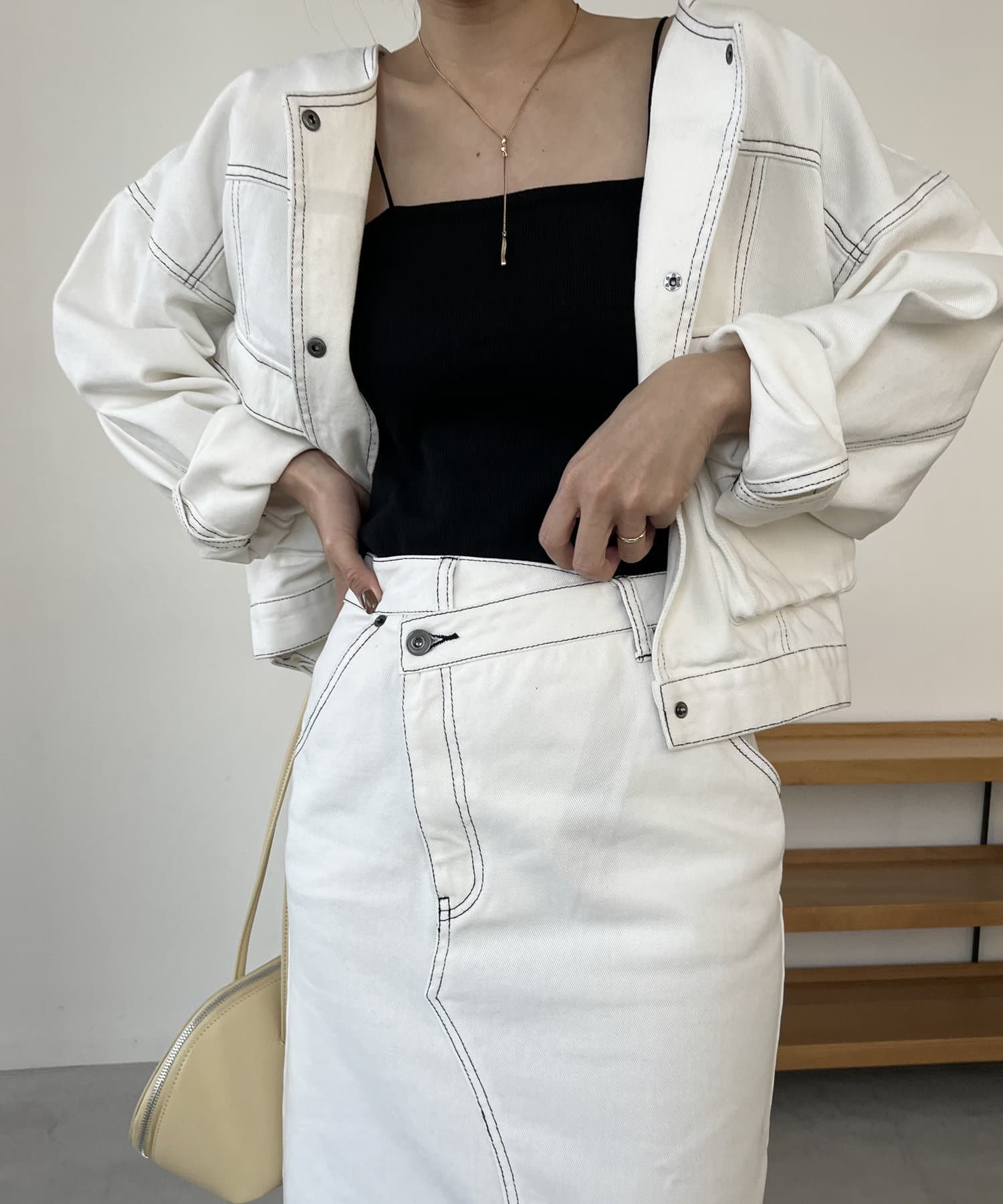 CAPRICIEUX LE'MAGE】デニムマキシスカート | OUTLET CAPRICIEUX LE'MAGE】デニムマキシスカート | OUTLET