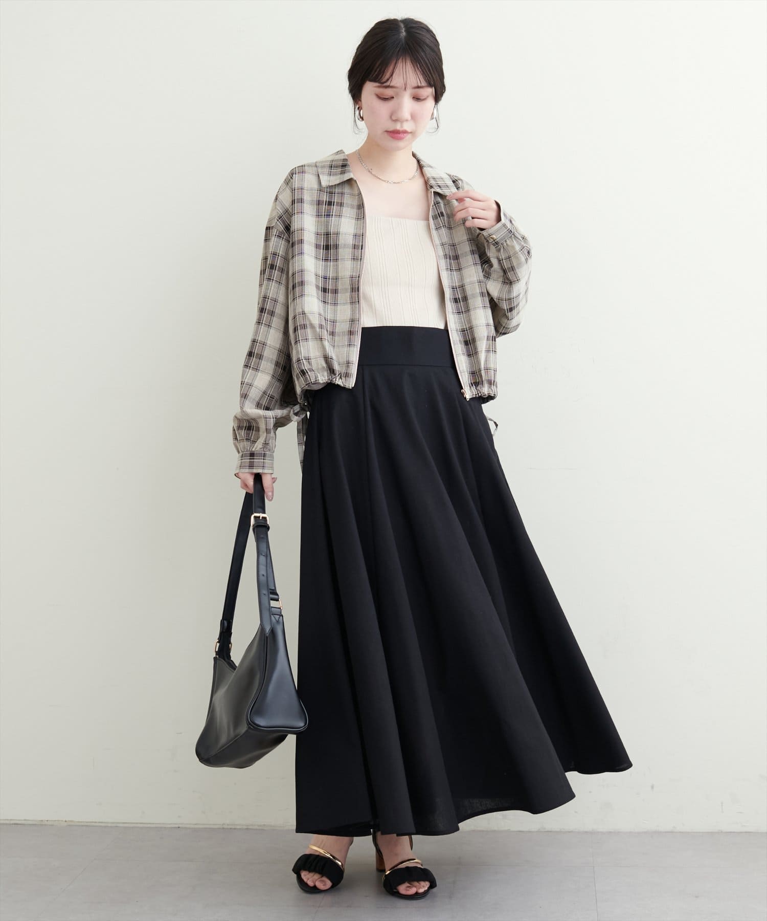 natural couture(ナチュラルクチュール) 裾ドロストブルゾン