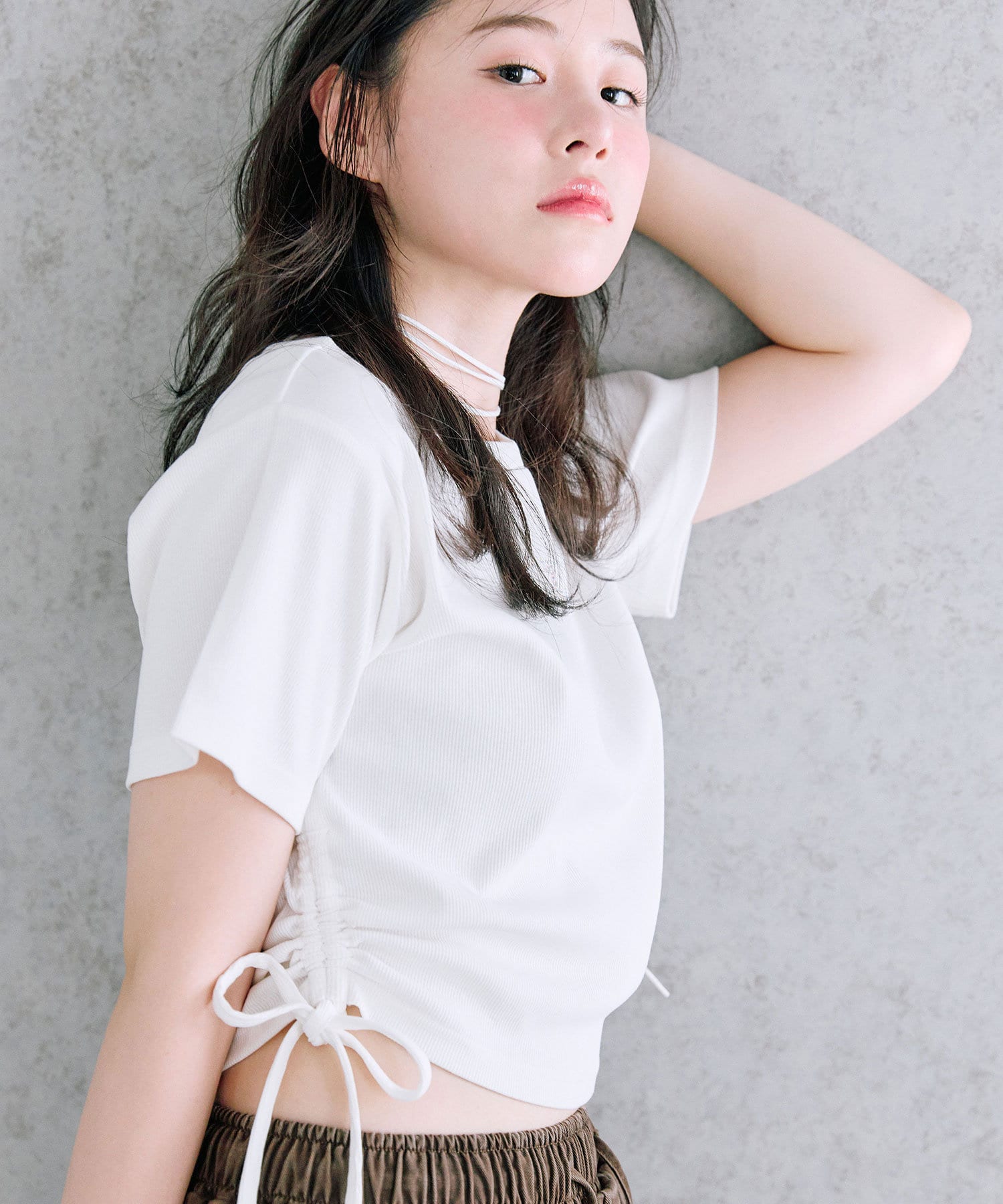 プチプラ】キラキラドロストTシャツ | OLIVE des OLIVE(オリーブ デ