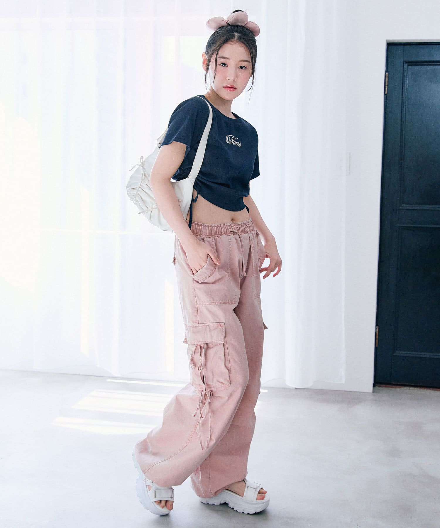 OLIVE des OLIVE(オリーブ デ オリーブ) 【プチプラ】キラキラドロストTシャツ