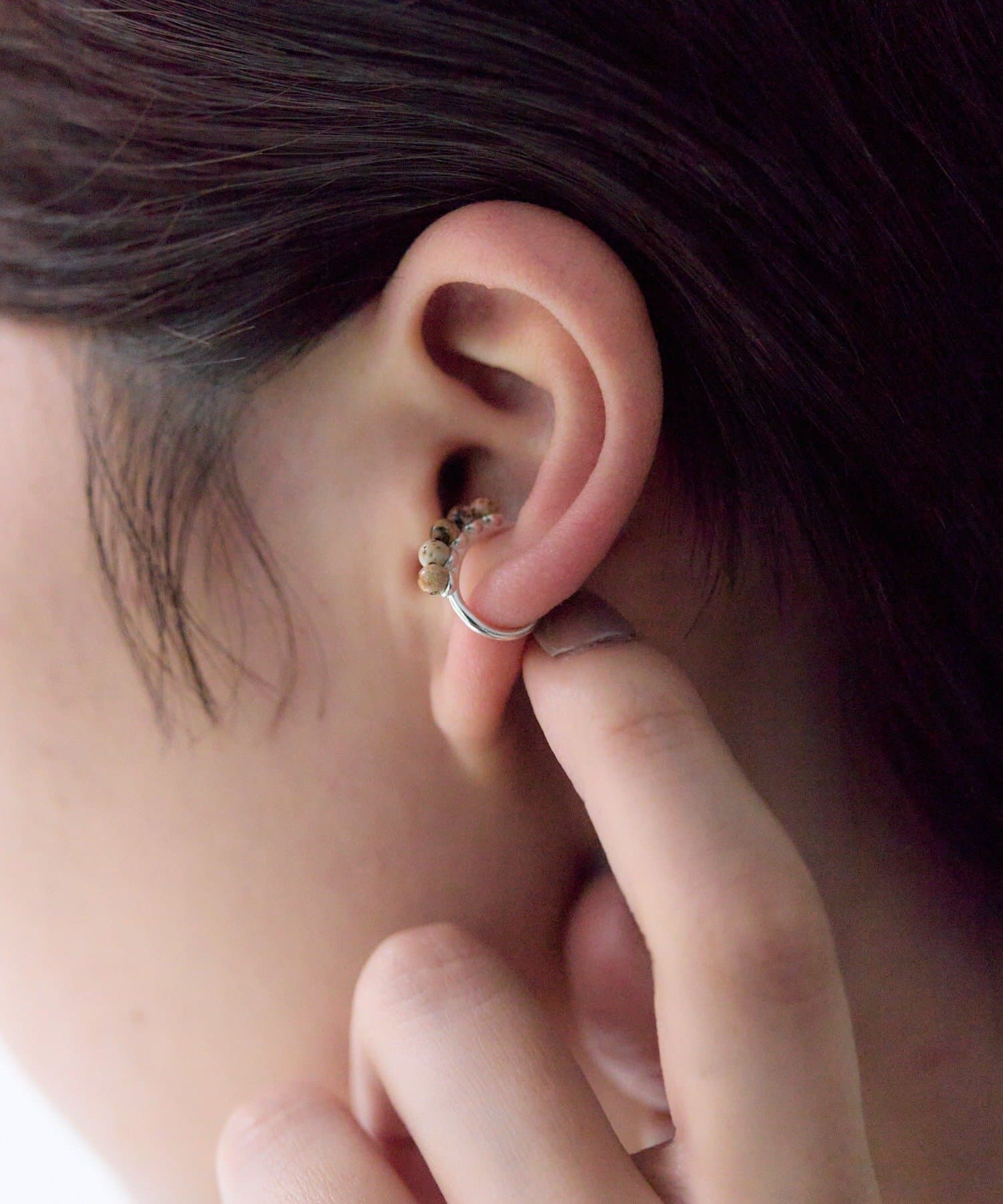 ear PAPILLONNER(イア パピヨネ) 《スターリングシルバー使用》天然石イヤーカフ
